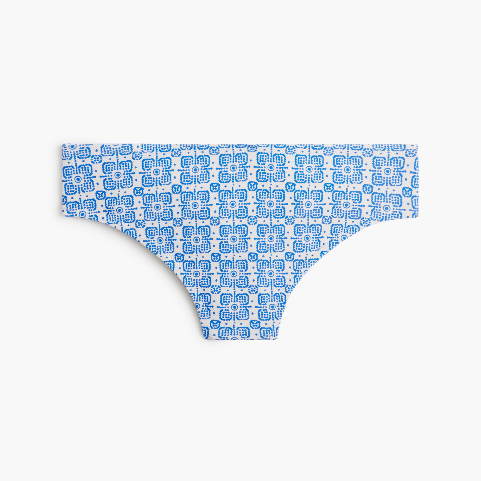 Printed mid-rise bikini bottom