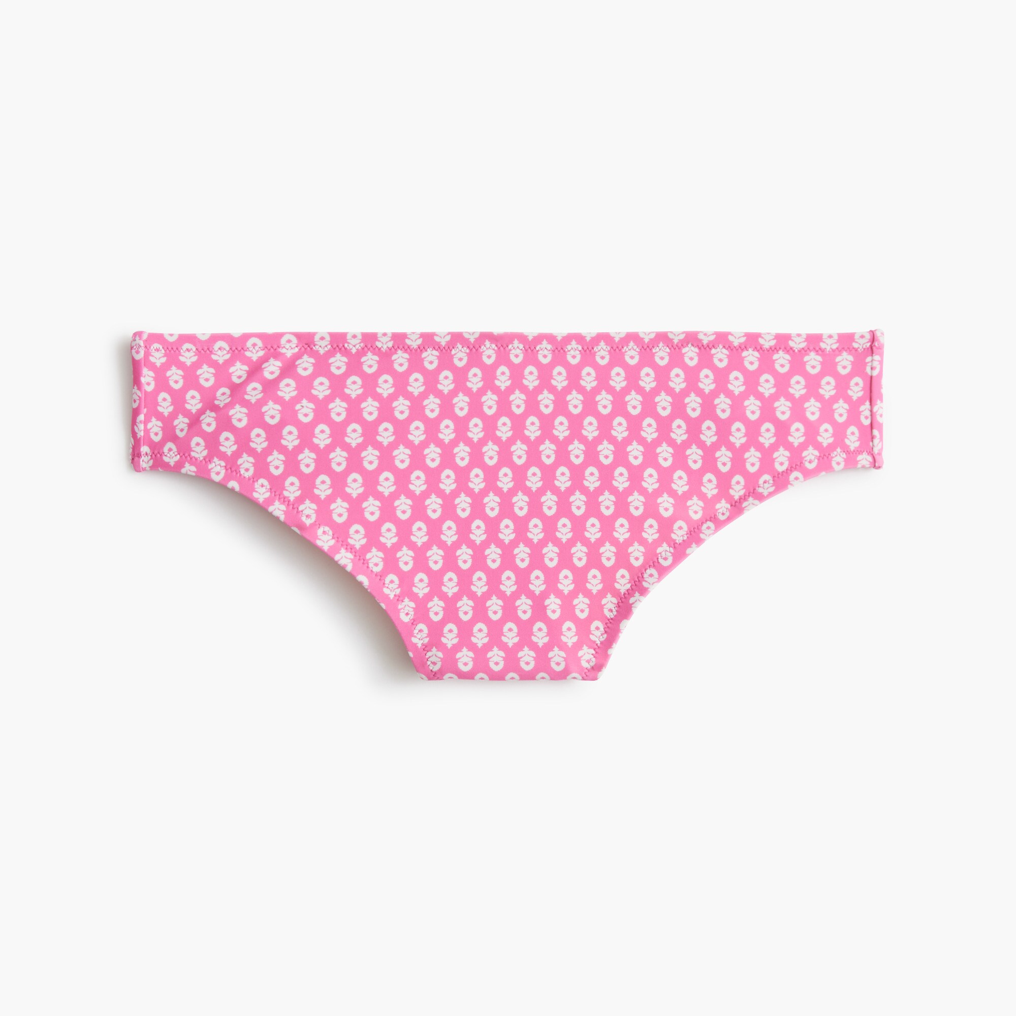  Printed mid-rise bikini bottom