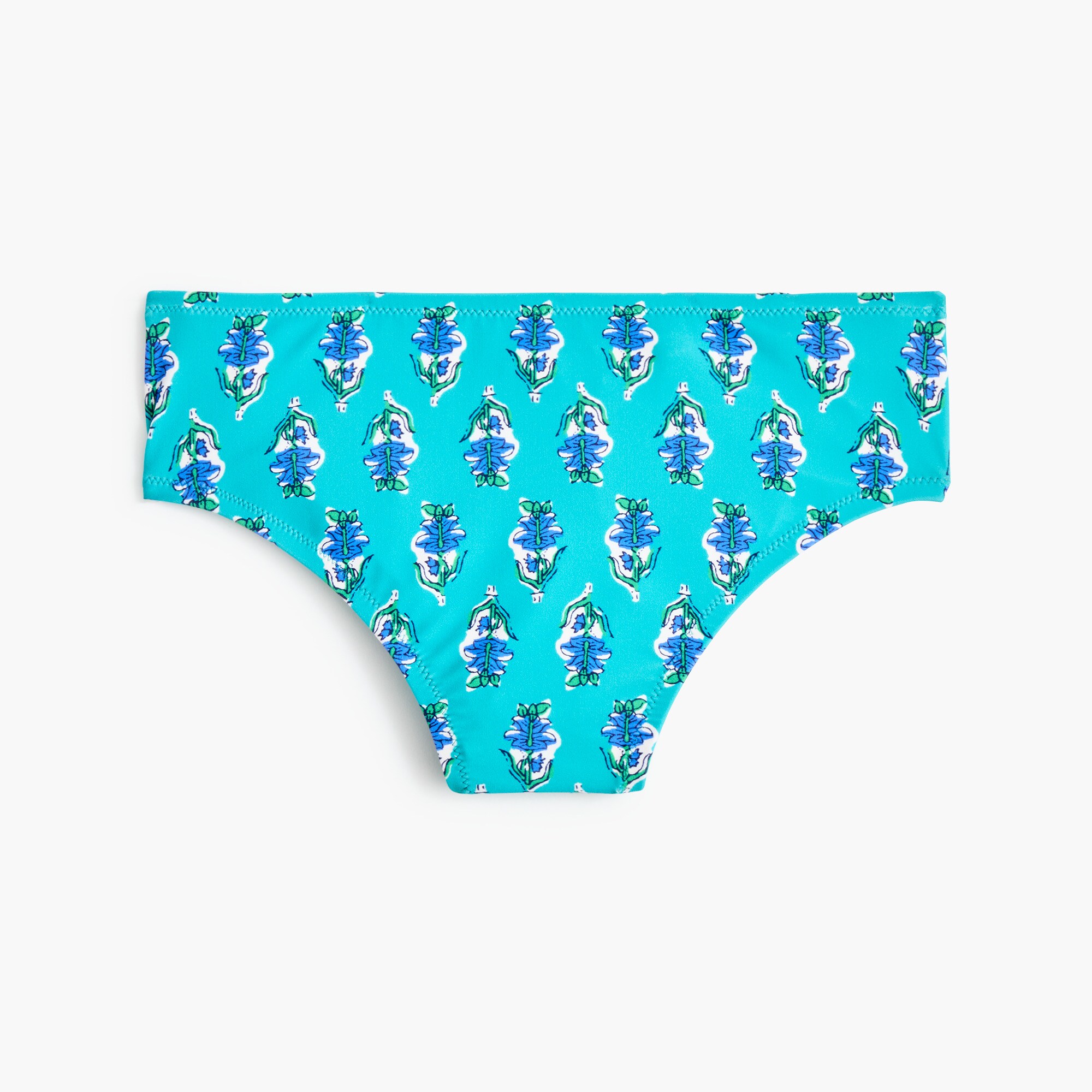 Printed mid-rise bikini bottom