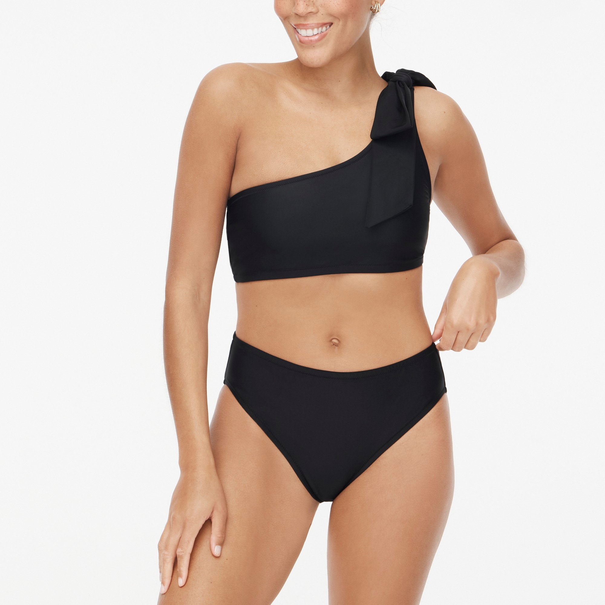Mid-rise bikini bottom