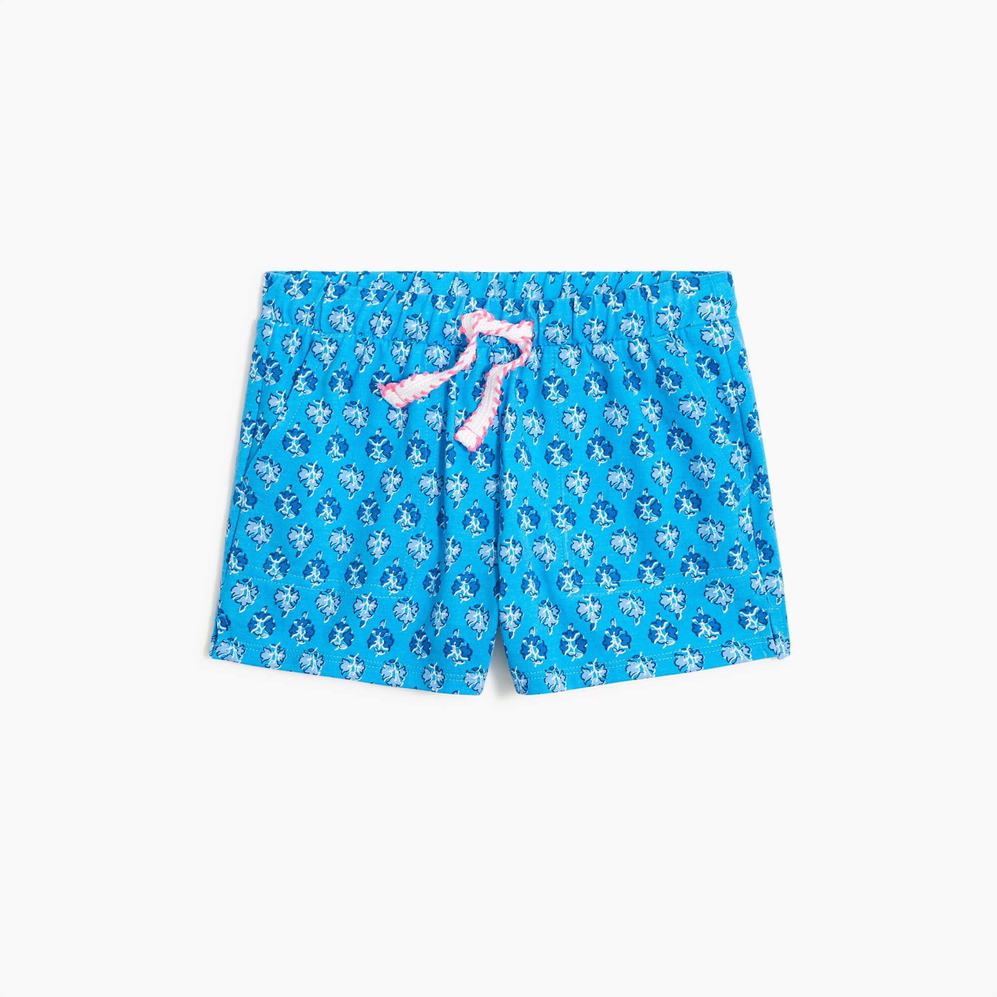 Girls' block-print short