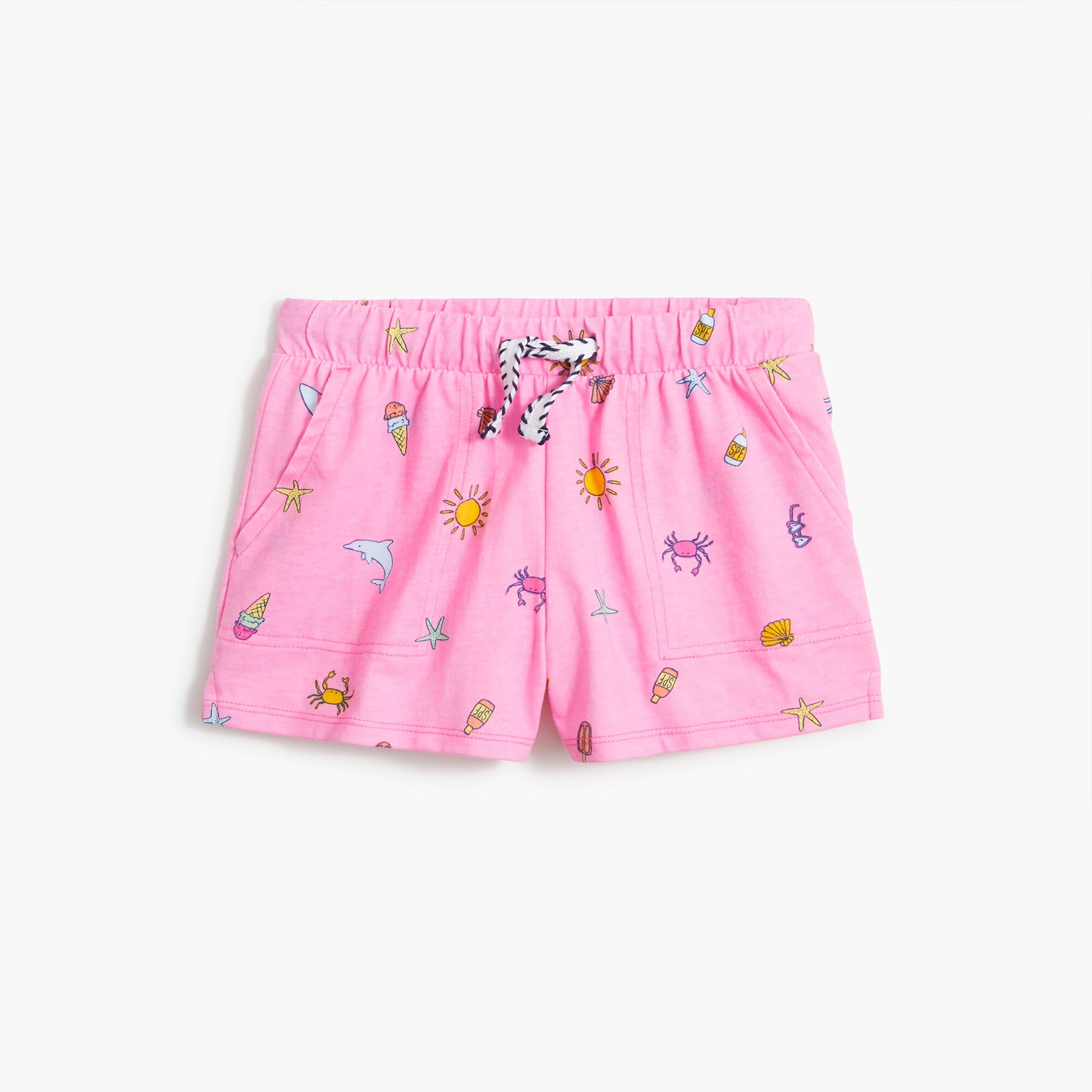 Girls' printed pull-on short