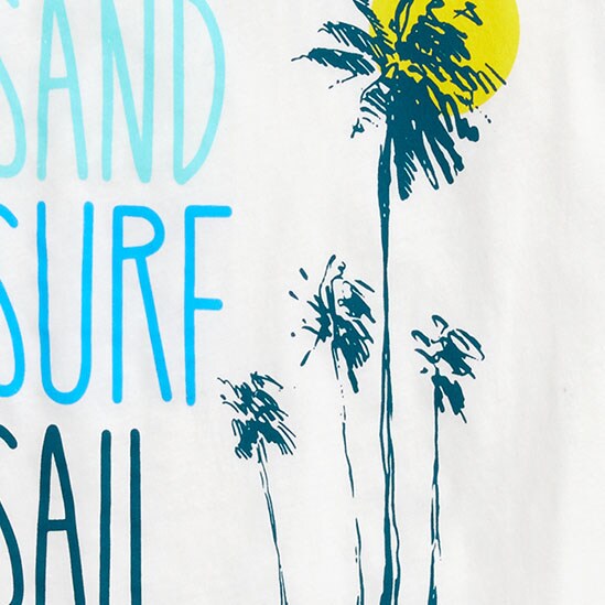 Boys' "sand surf sail" graphic tank top WHITE factory: boys' "sand surf sail" graphic tank top for boys