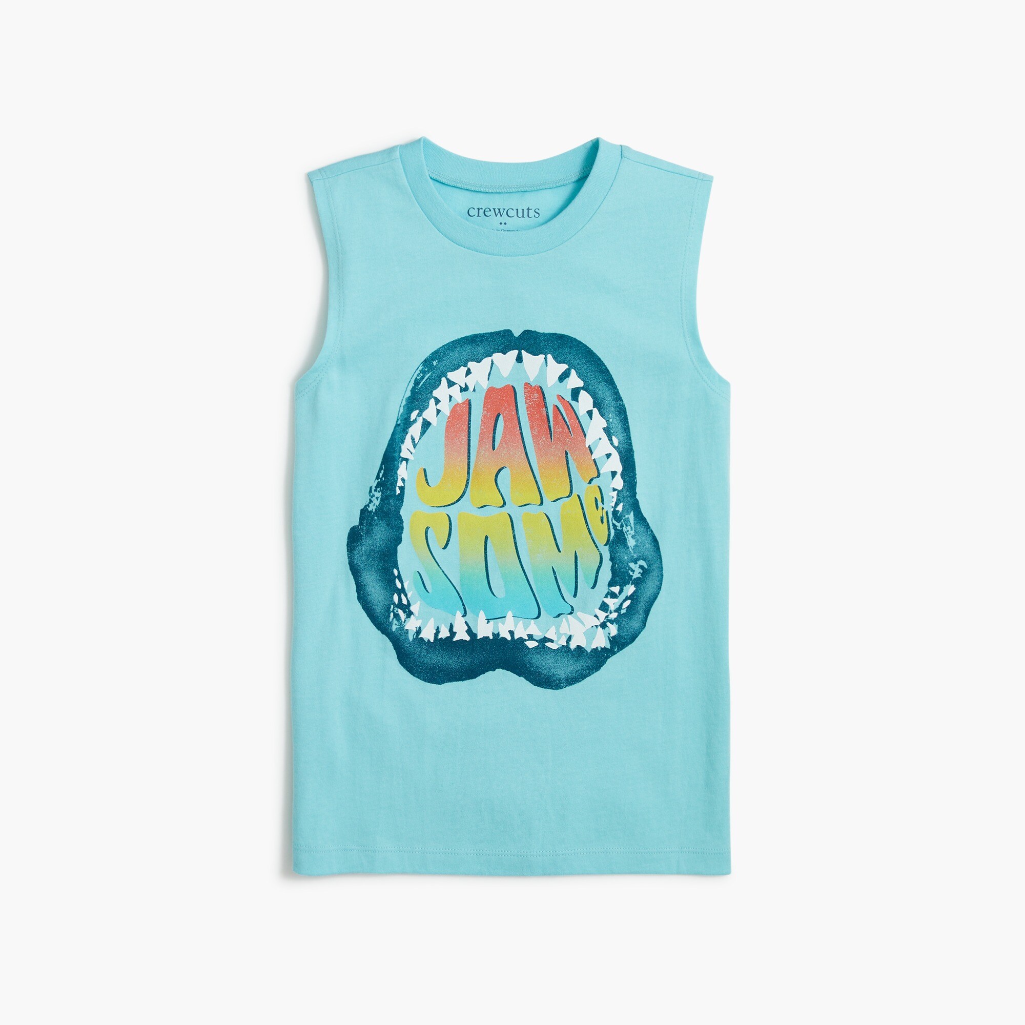 Boys' "jawsome" graphic tank