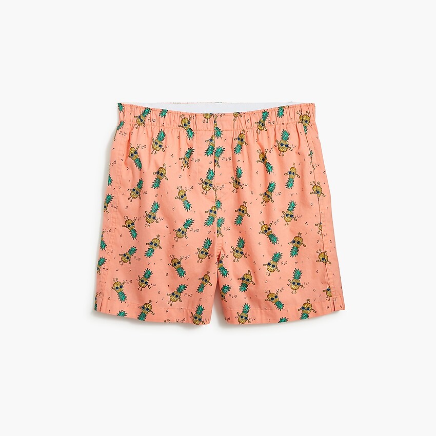 factory: boys' pineapple boxers for boys, right side, view zoomed