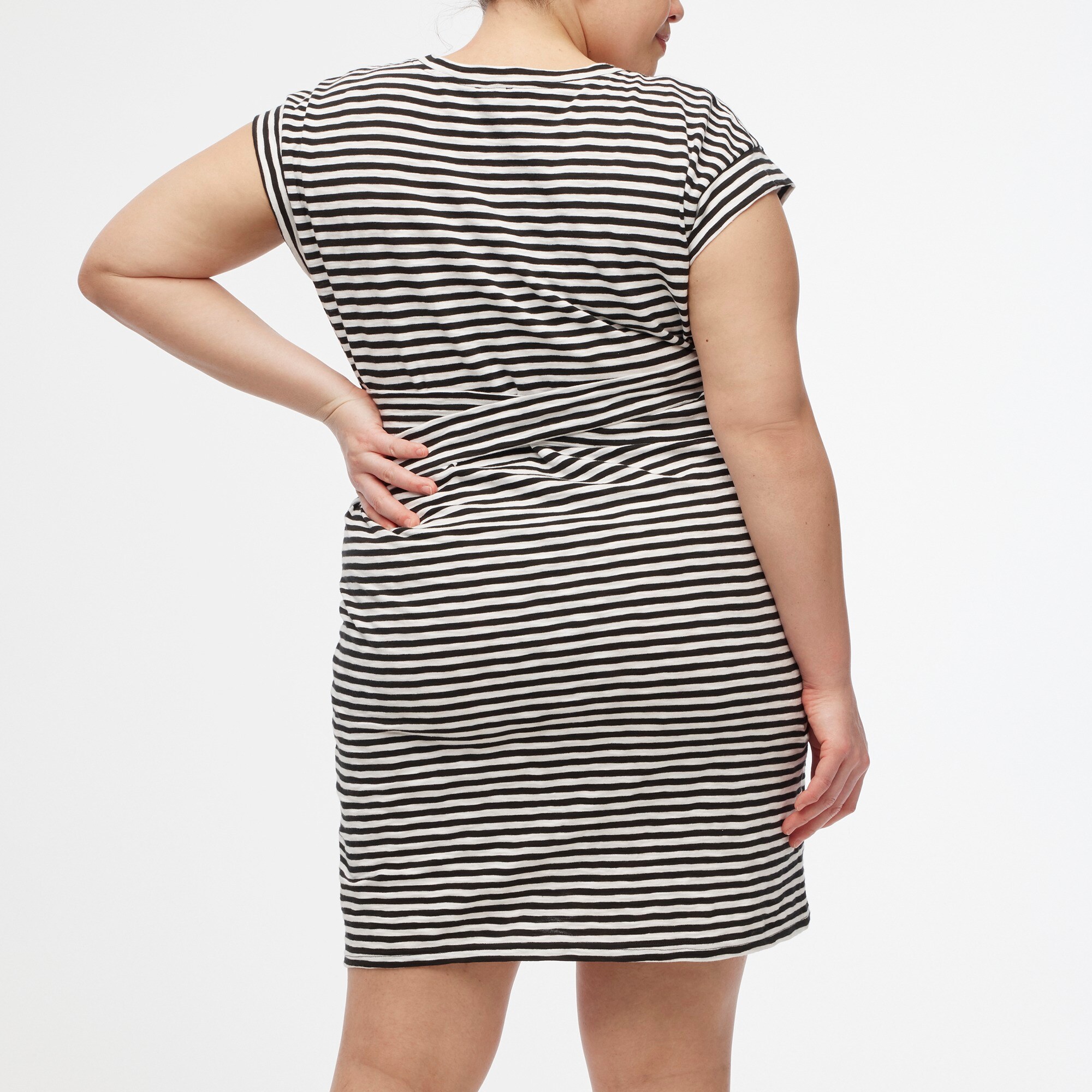 6951 Brown Tie Waist T-Shirt