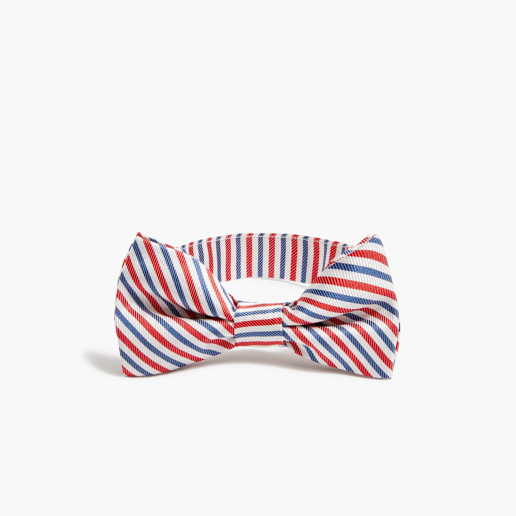 Boys' silk striped bow tie