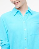 Gauze button-up shirt