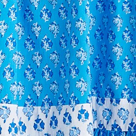 Block-print squareneck tiered midi dress ROLA AND NIPSY BLOCK PR factory: block-print squareneck tiered midi dress for women