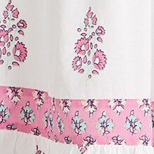 Block-print squareneck tiered midi dress ROLA AND NIPSY BLOCK PR factory: block-print squareneck tiered midi dress for women