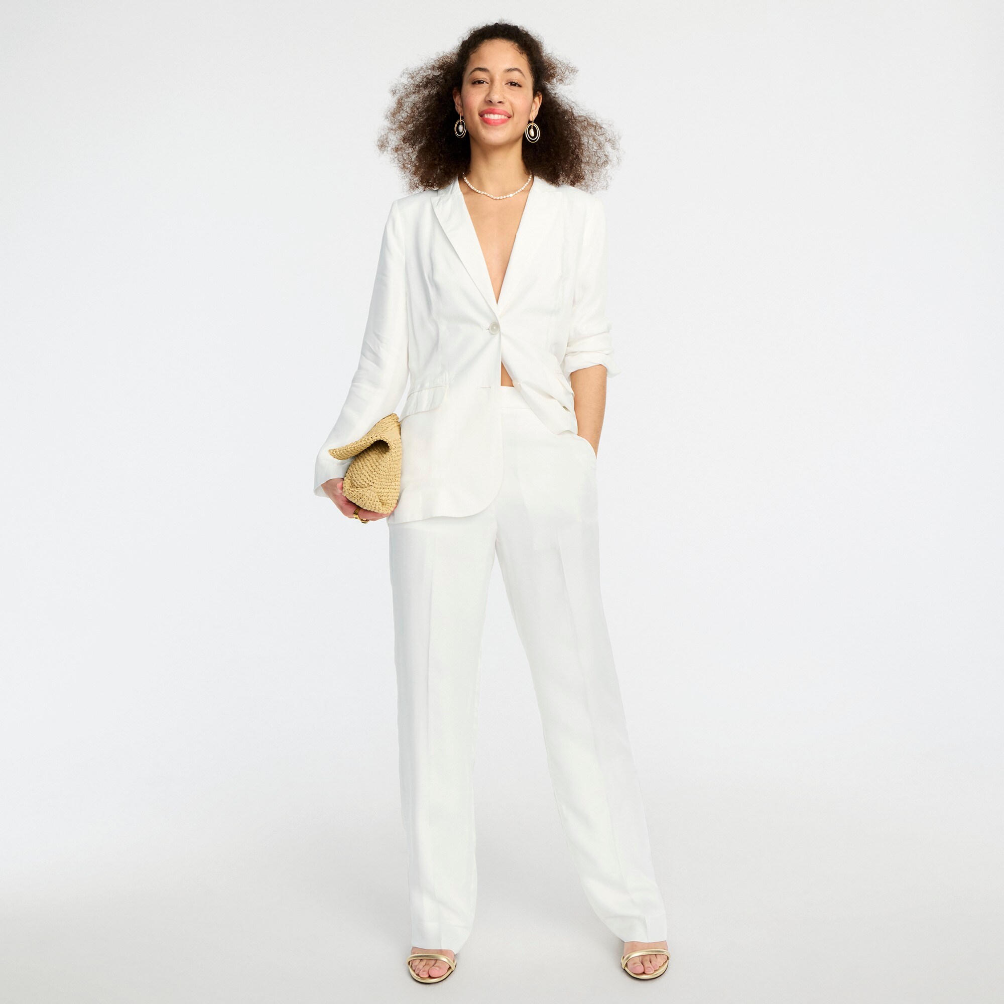 J.Crew Drapey cupro trouser