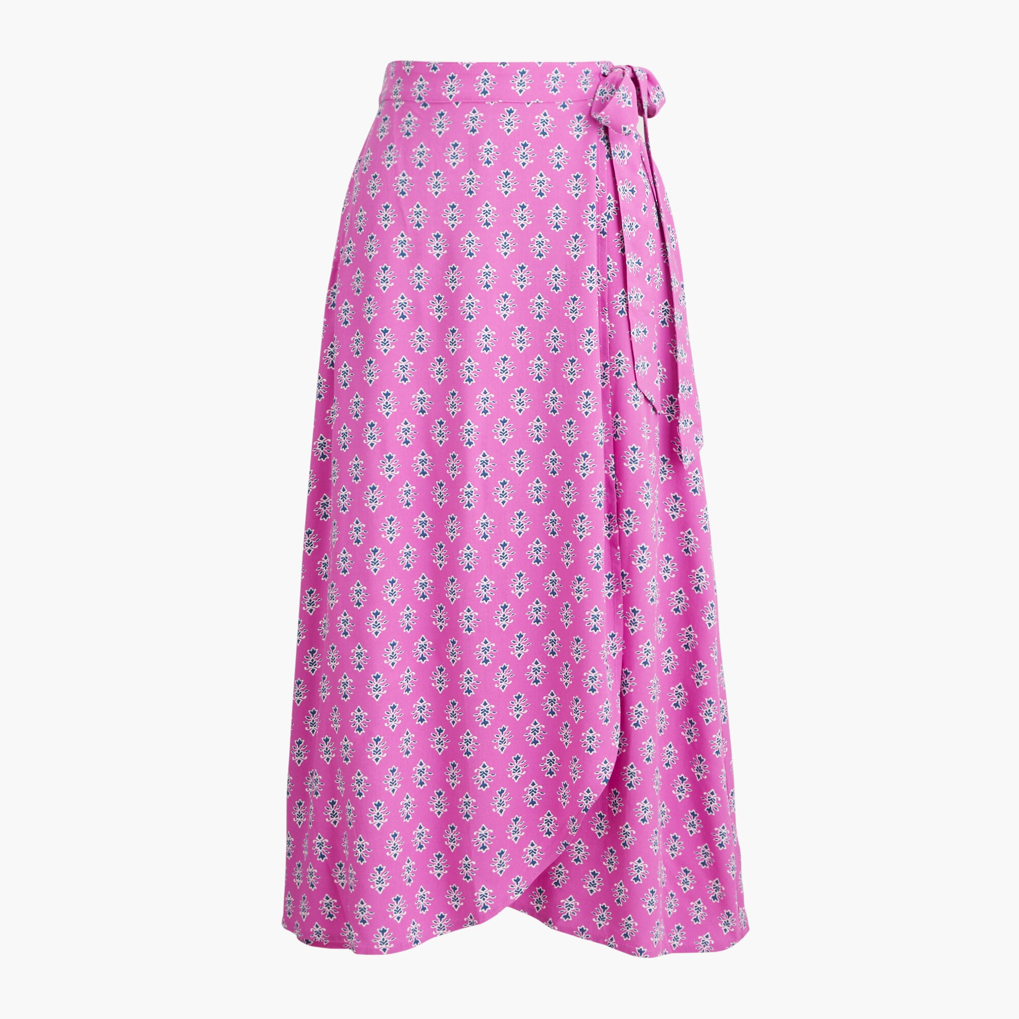 Printed Faux-wrap Skirt For Women | Factory