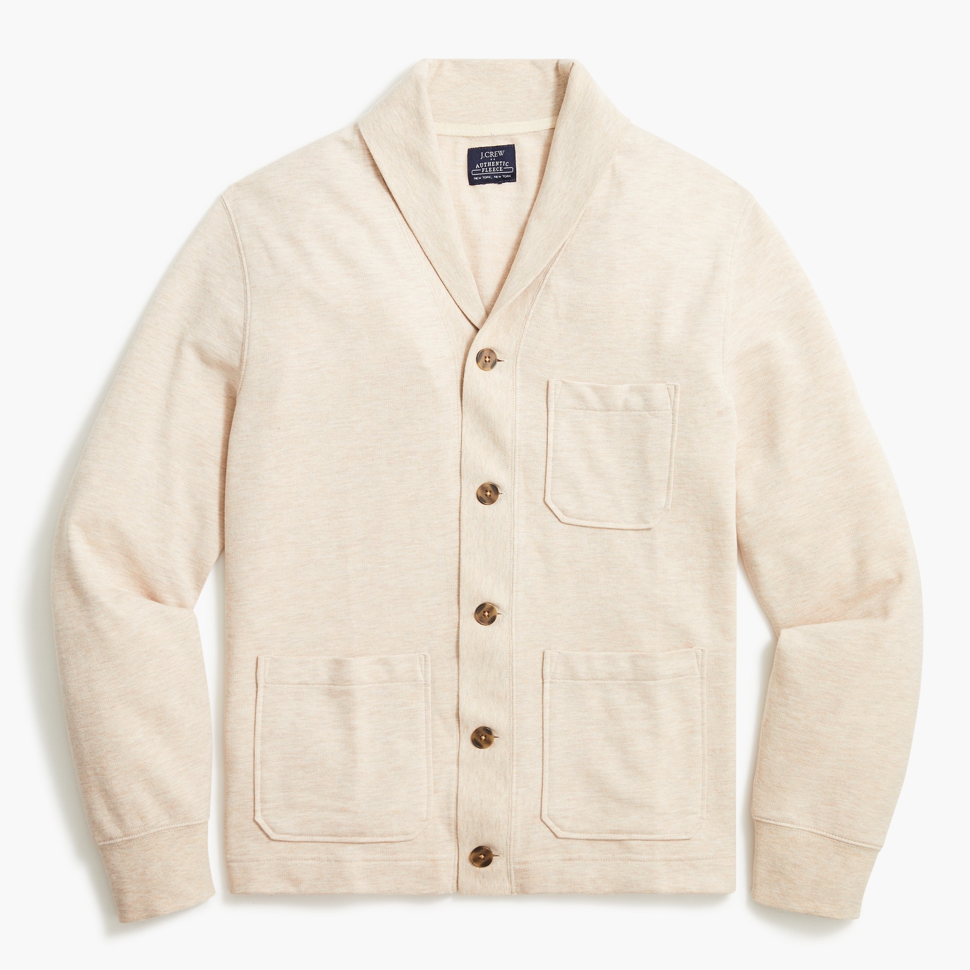 fleece shawl cardigan for men