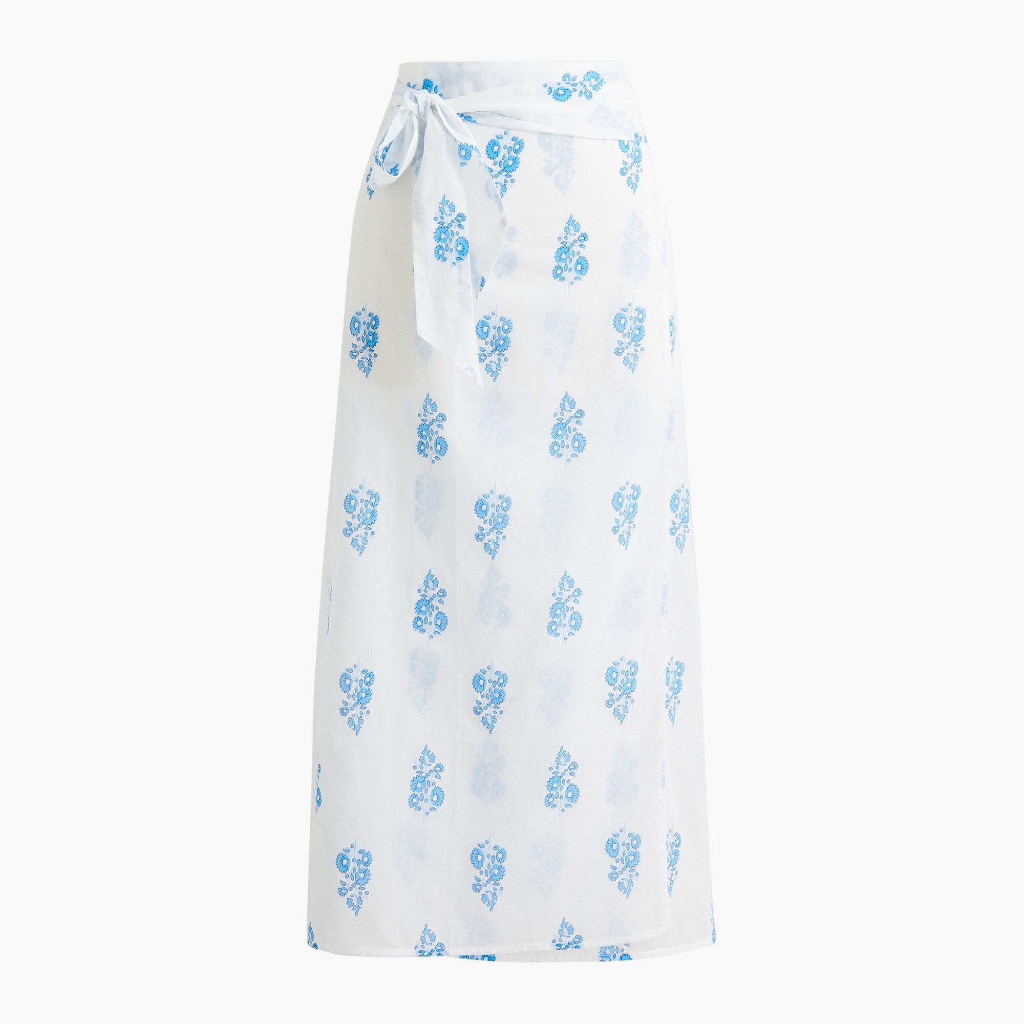 printed midlength sarong cover-up for women