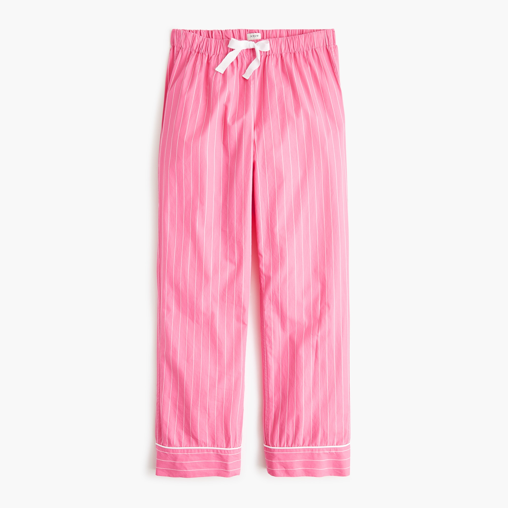 Cropped cotton pajama pant