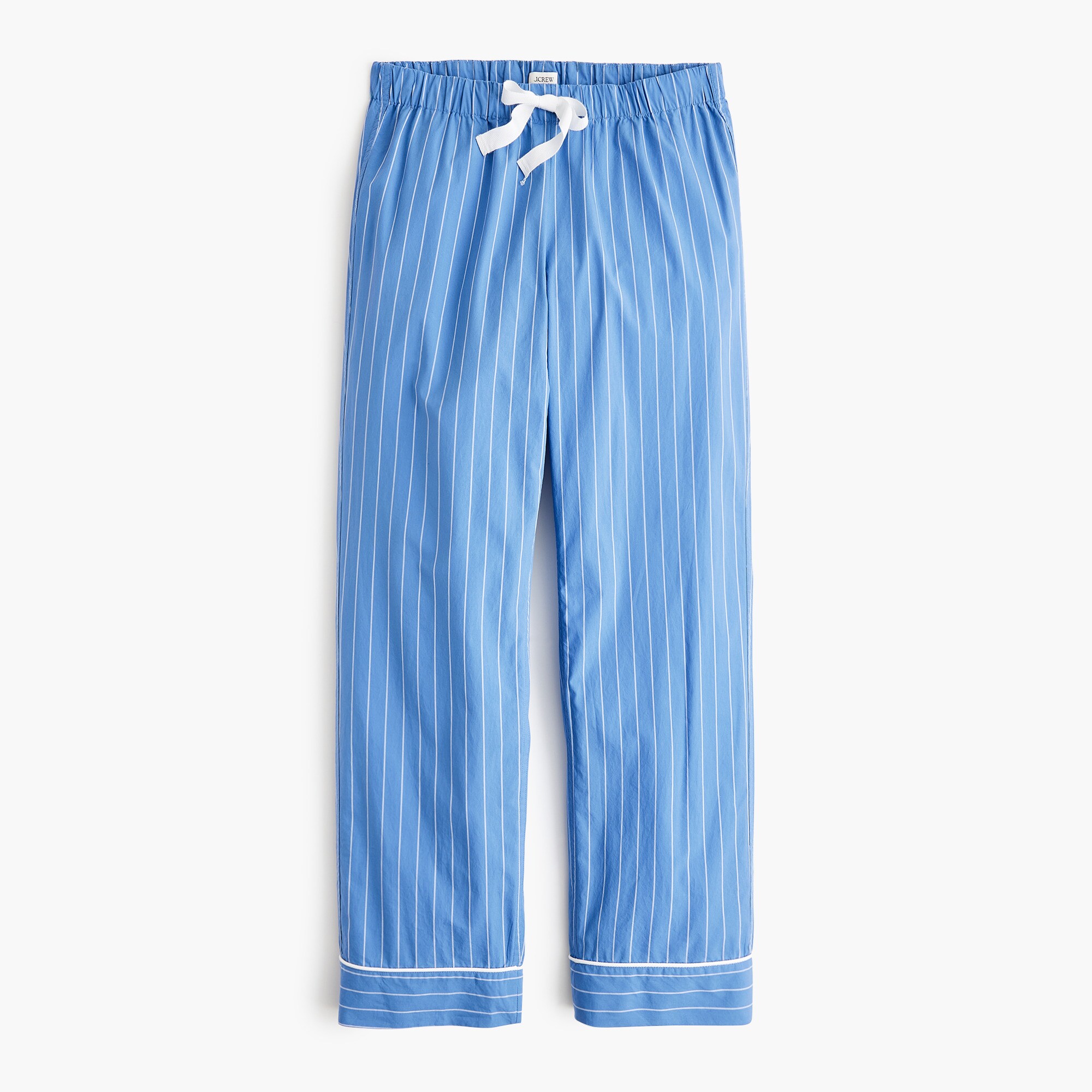 Cropped cotton pajama pant