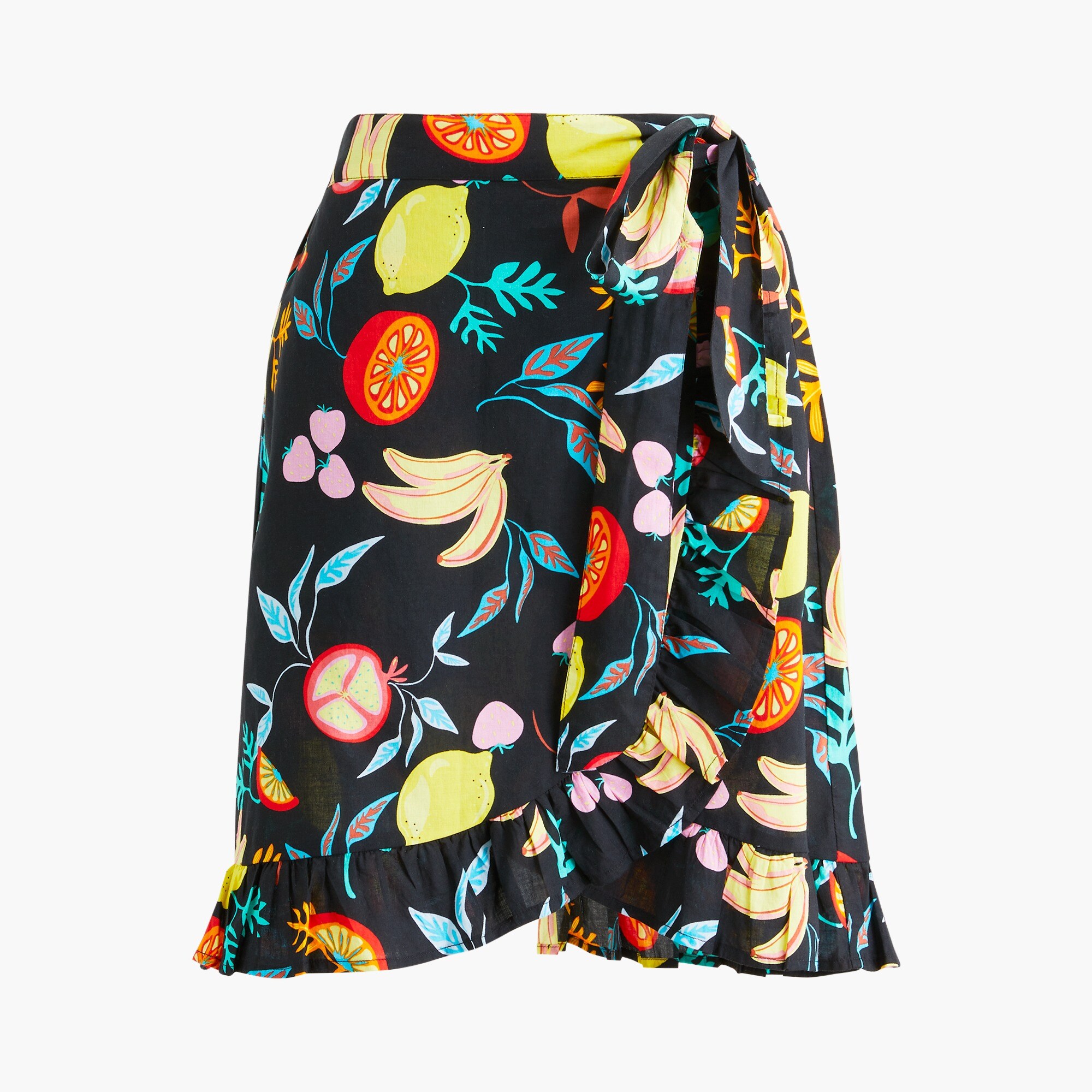 Printed mini sarong cover-up