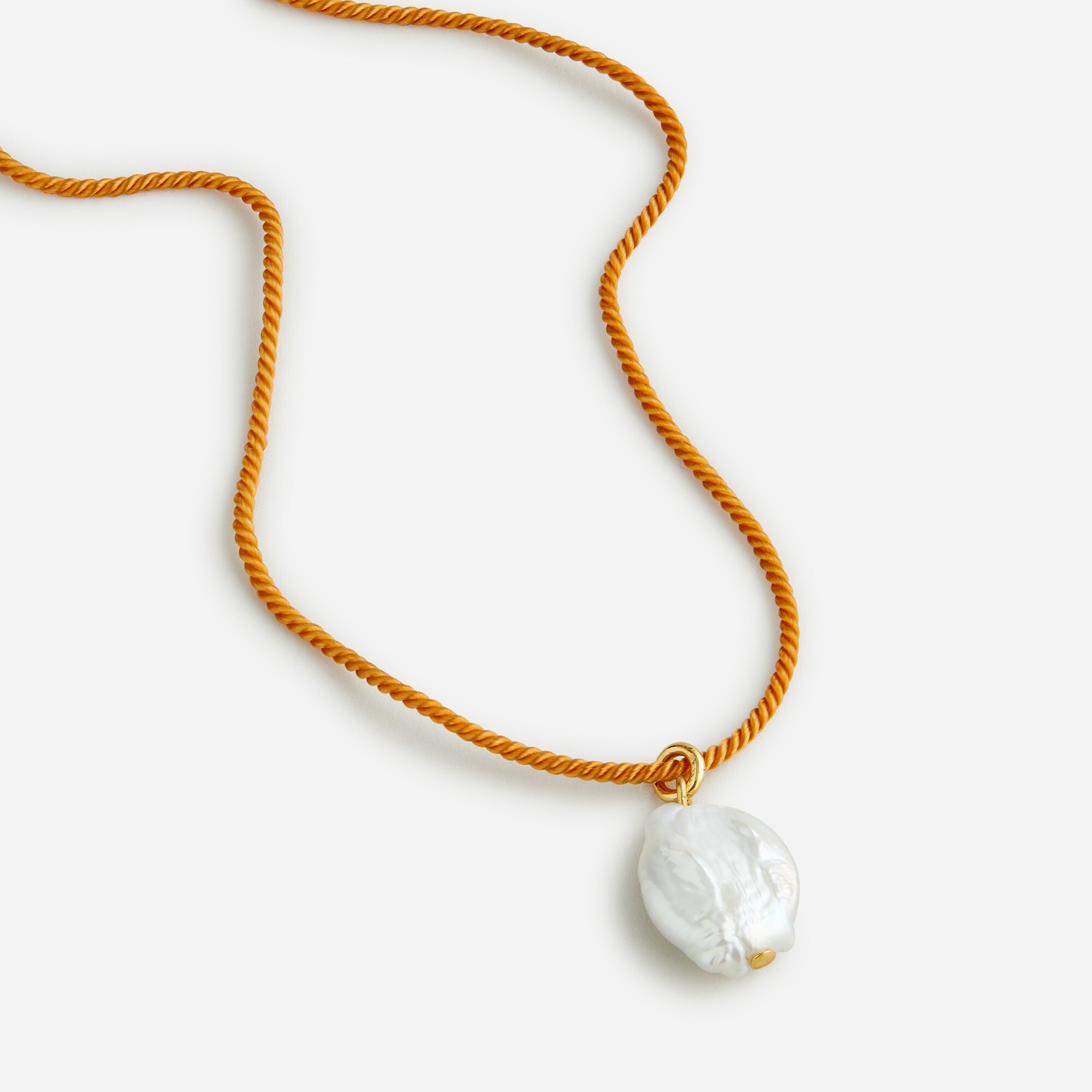 国内発送【J.Crew】Rope chain pearl ネックレス 関税込 J.Crew: Pearl Pendant Rope Necklace For Women