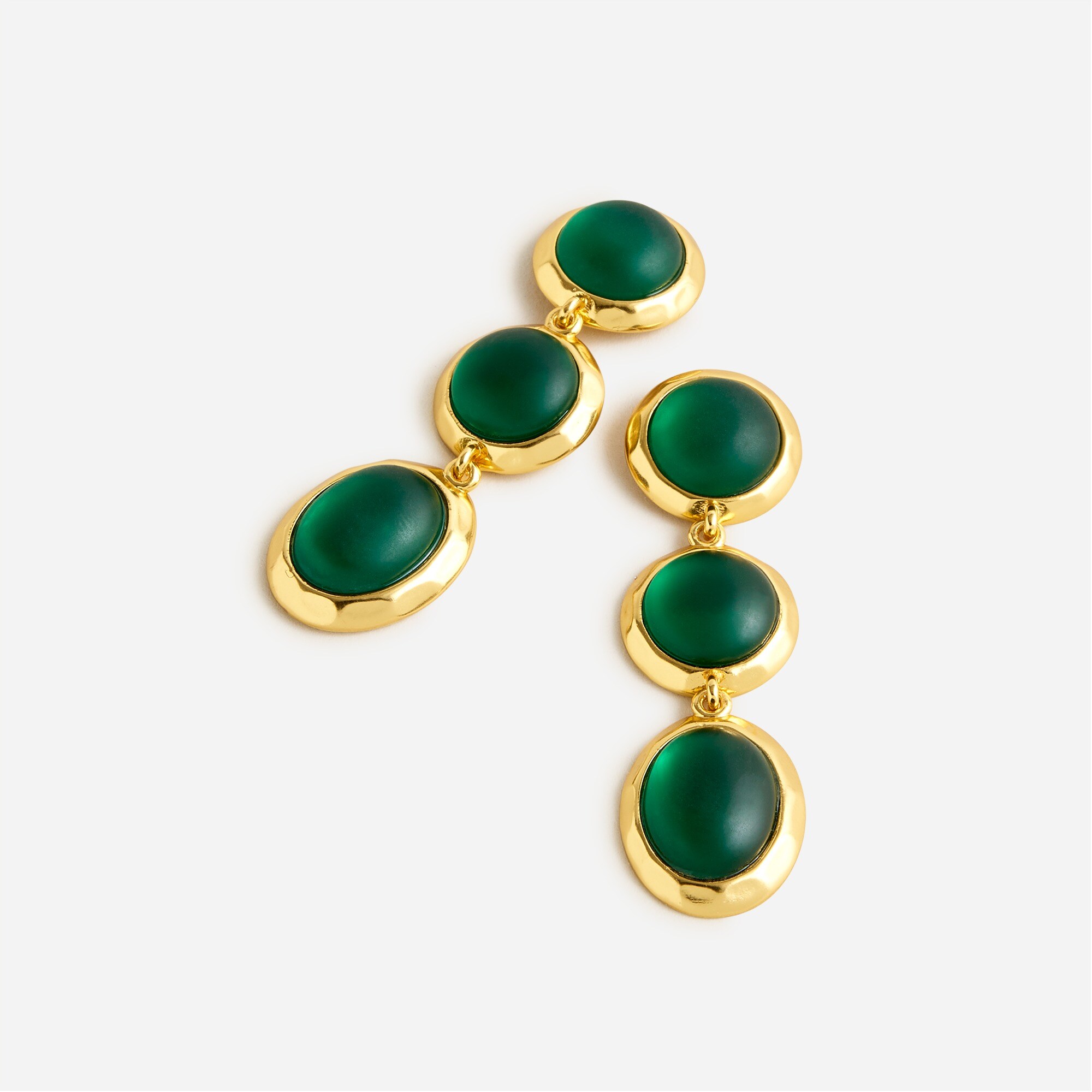 JEWEL Pearl And Onyx Medallion Earrings For Women | J.Crew