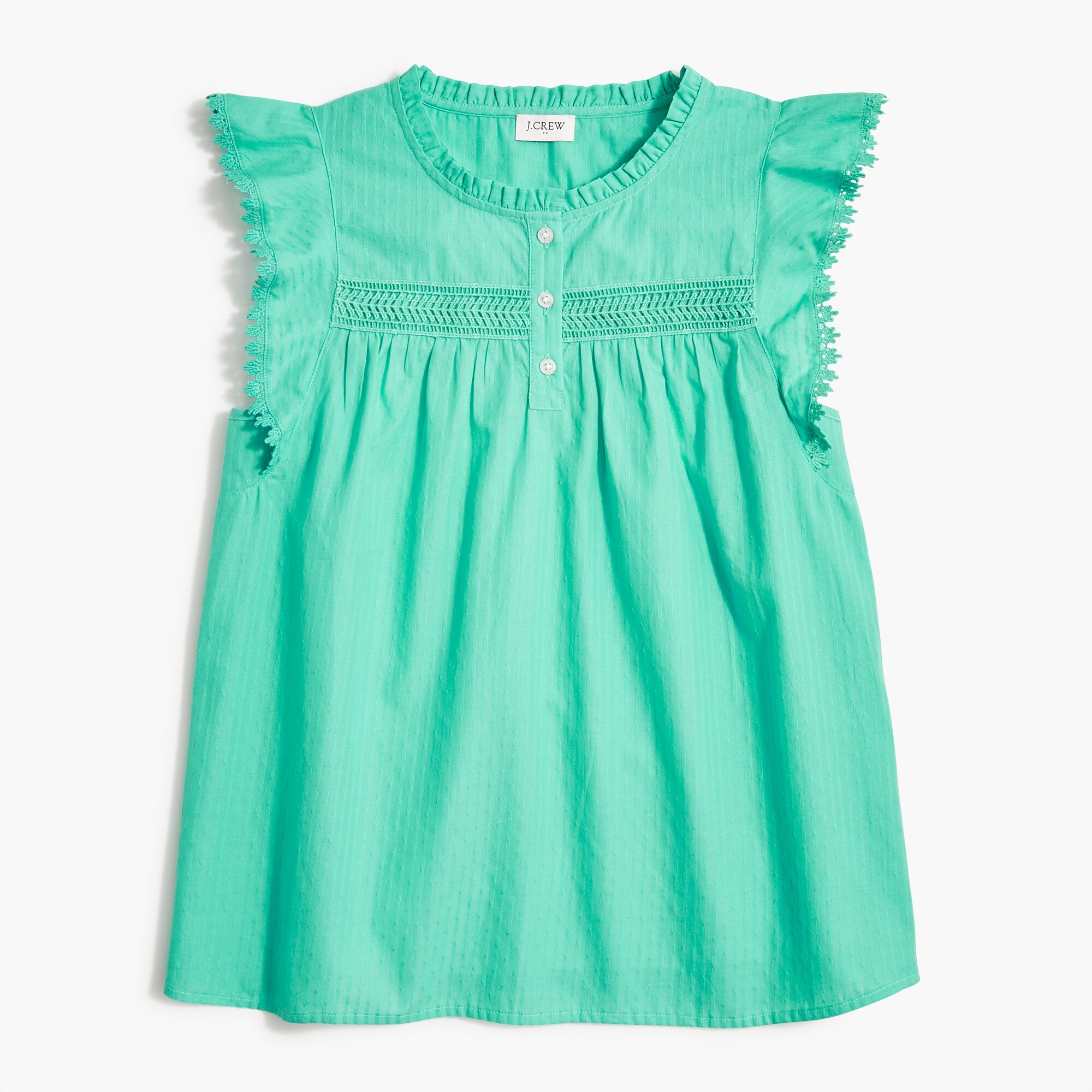 Sleeveless ruffle top