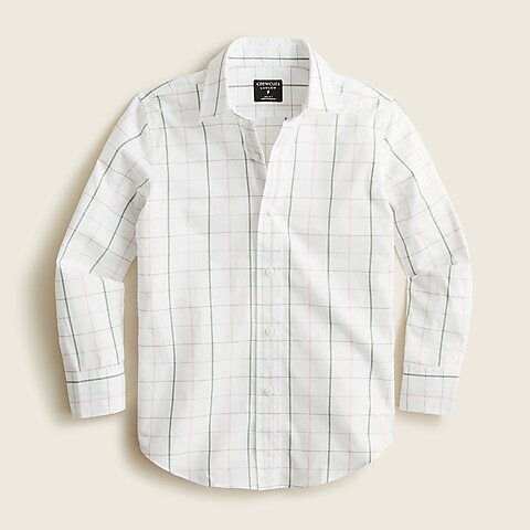 boys Boys' Ludlow shirt in pink and green plaid