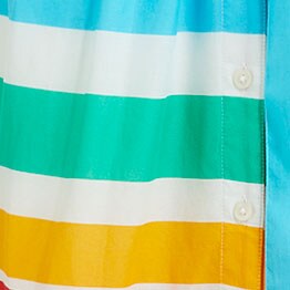 Maxi collared shirtdress WHITE ISLAND TURQUOISE  factory: maxi collared shirtdress for women
