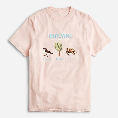 mens National Park Foundation X J.Crew Made-in-the-USA graphic T-shirt