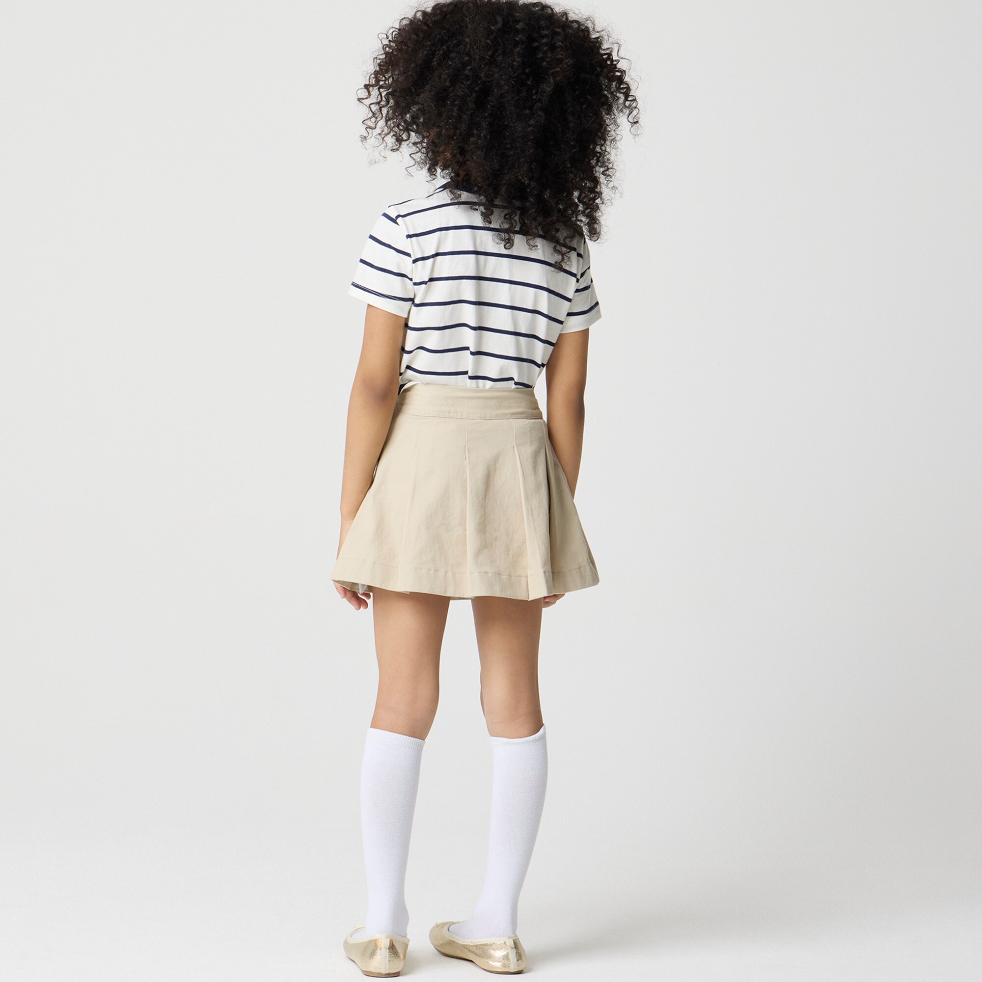 Girls' cotton twill skort