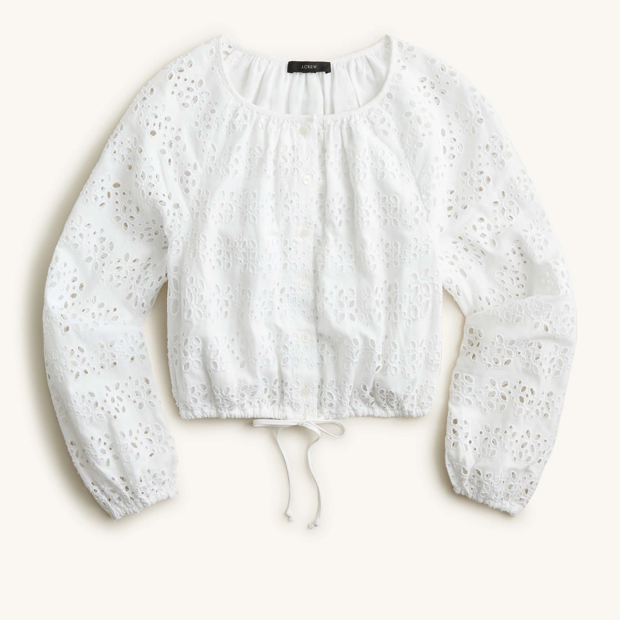 トップス Cotton Lyocell Cropped Top - white Cropped cotton shirt - Women | MANGO Japan