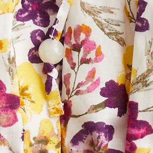 Ruffle tie-shoulder tank top in summer garden floral IVORY BRIGHT PINK j.crew: ruffle tie-shoulder tank top in summer garden floral for women