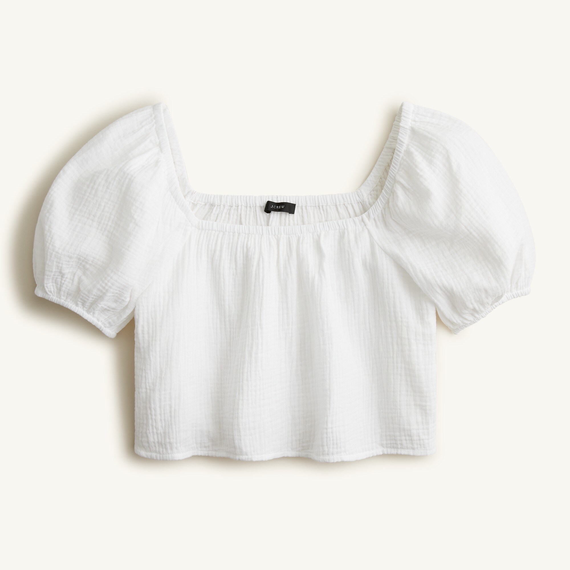 Swingy Soft Gauze Squareneck Top For Women | J.Crew