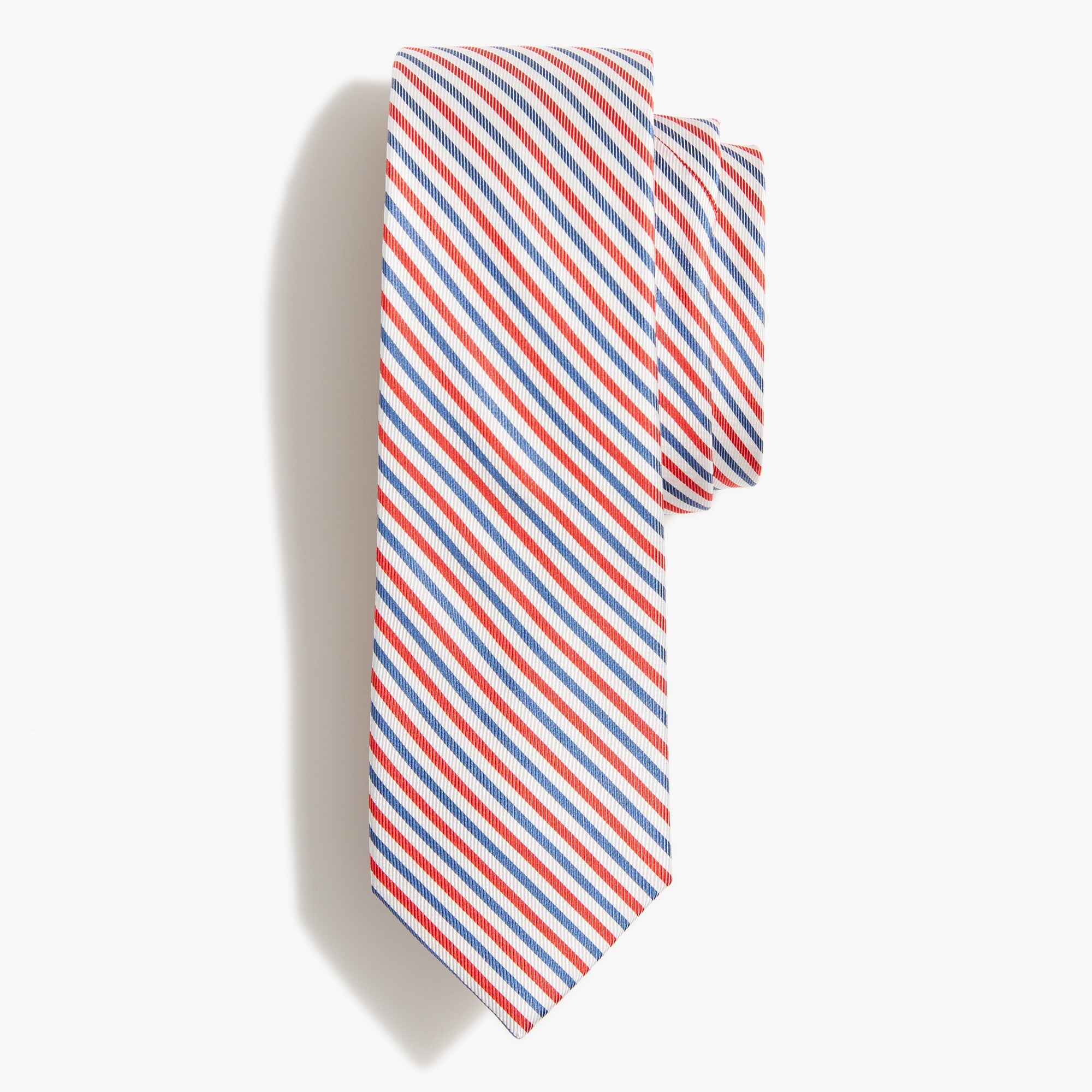 Red-white-and-blue striped tie