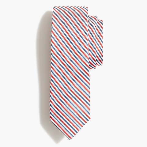 mens Red-white-and-blue striped tie