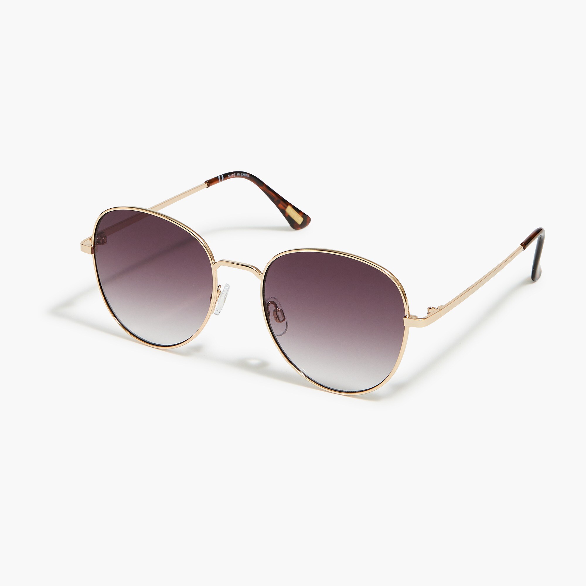 J CREW ROUND WIRE BLACK SUNGLASSES NWT Bungalow Wire-frame Sunglasses For Women | J.Crew main image 3