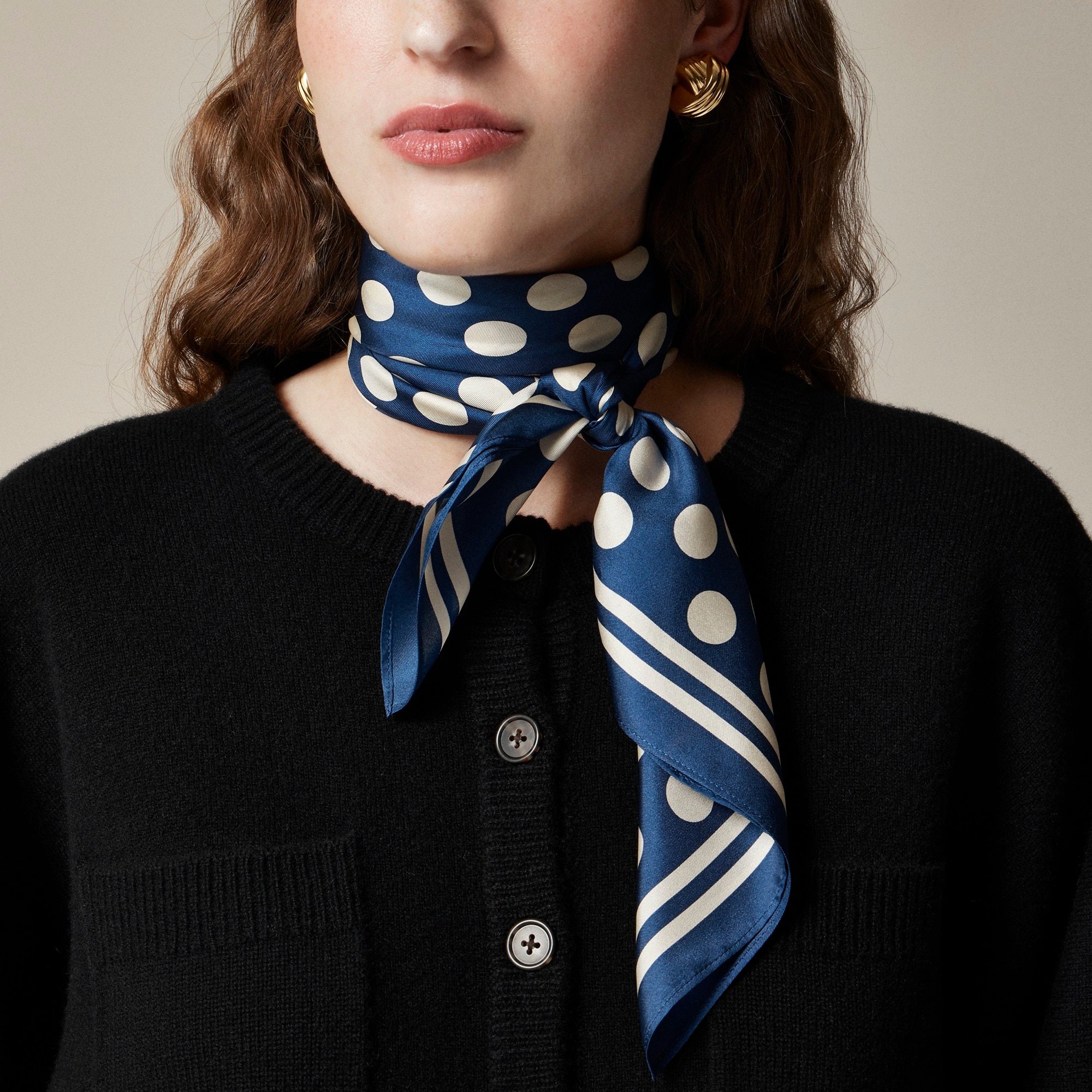 Oversized silk bandana