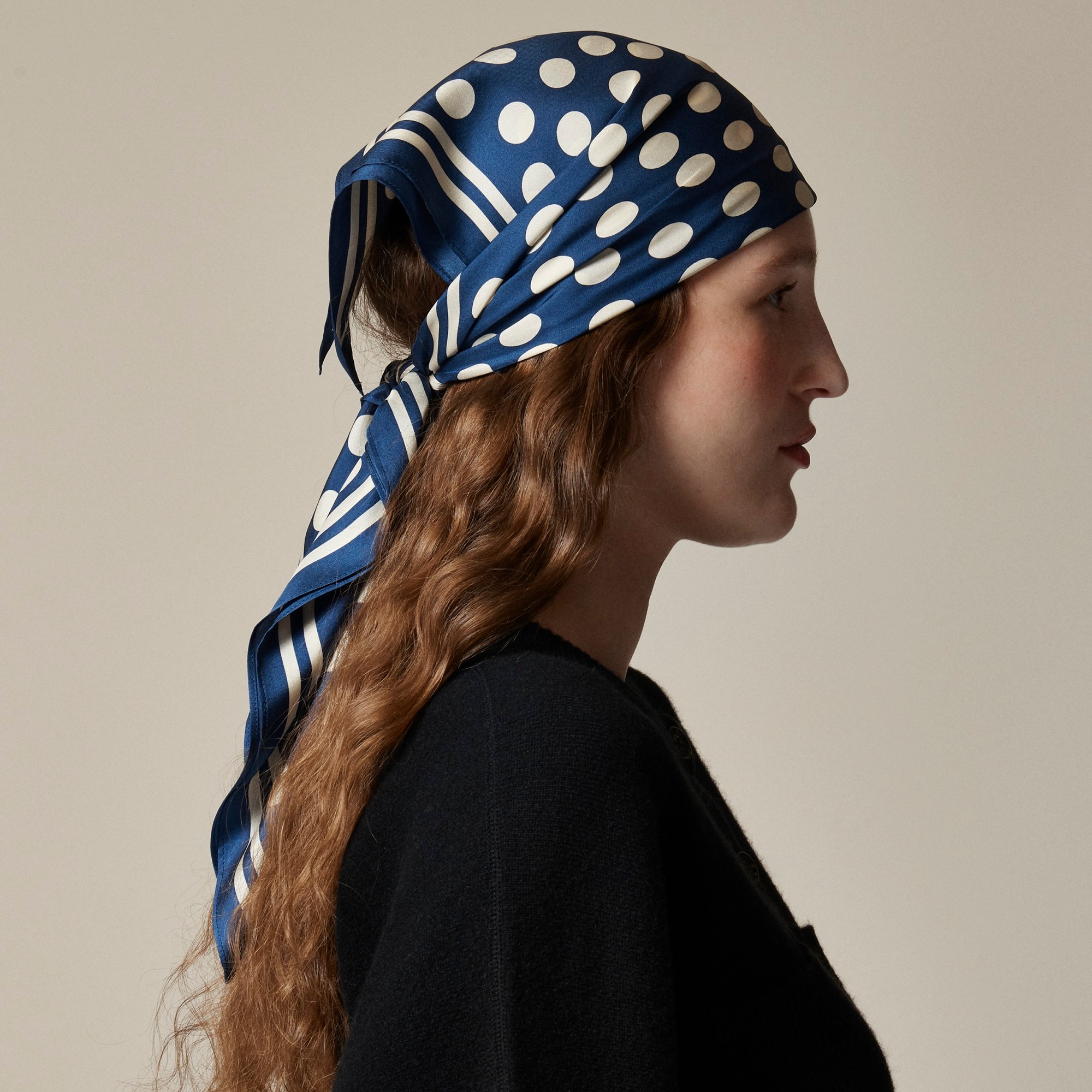 Oversized silk bandana