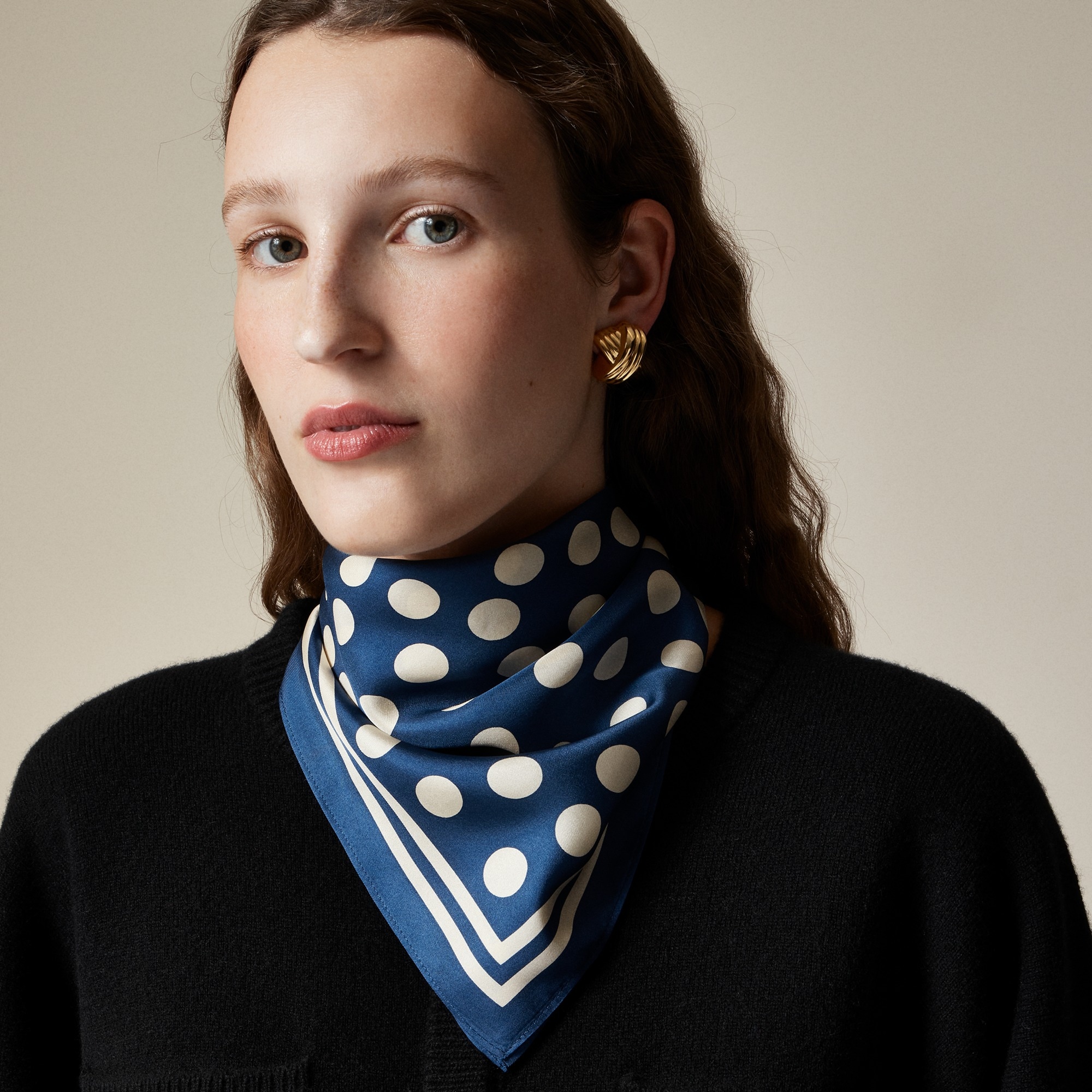 Oversized silk bandana