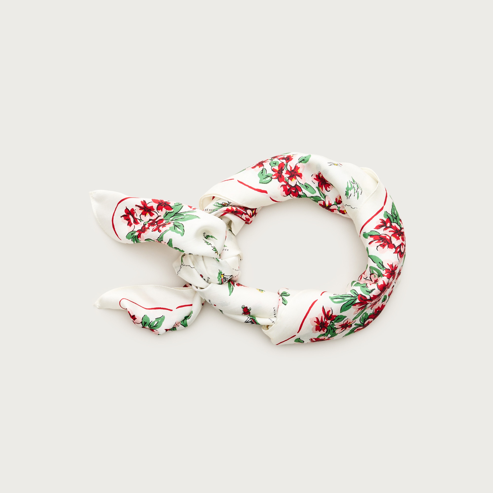 Oversized silk bandana