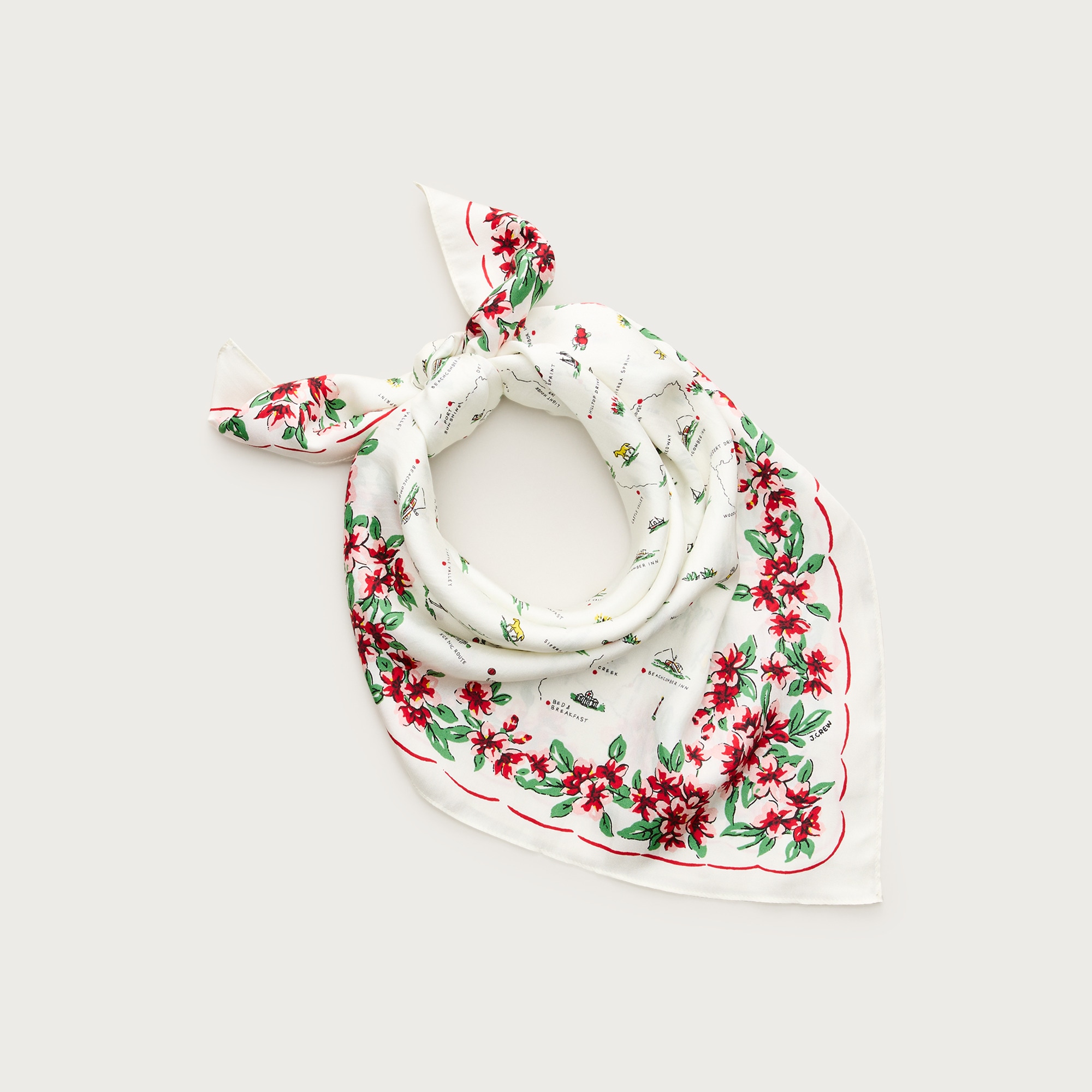 Oversized silk bandana