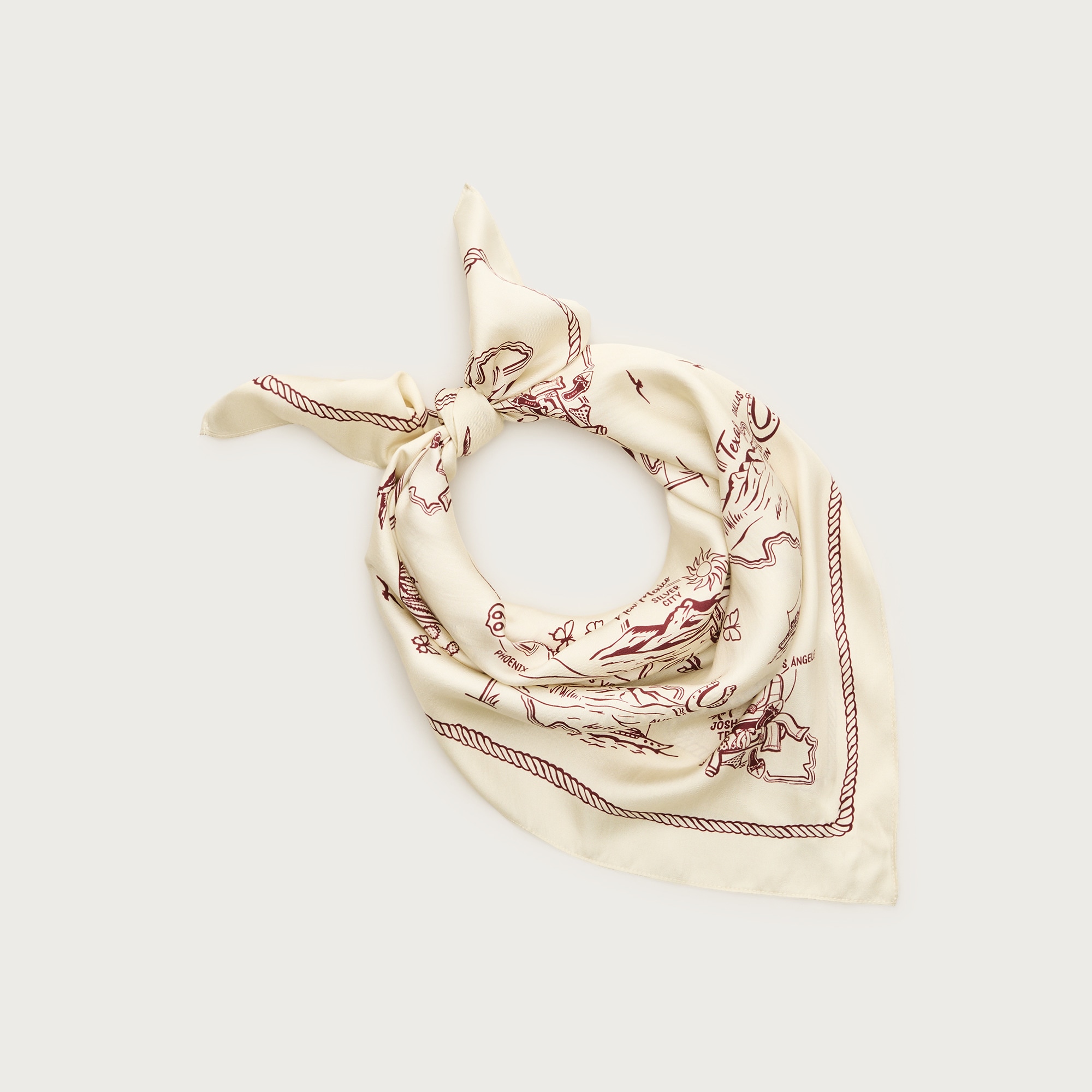 Oversized silk bandana - image 3