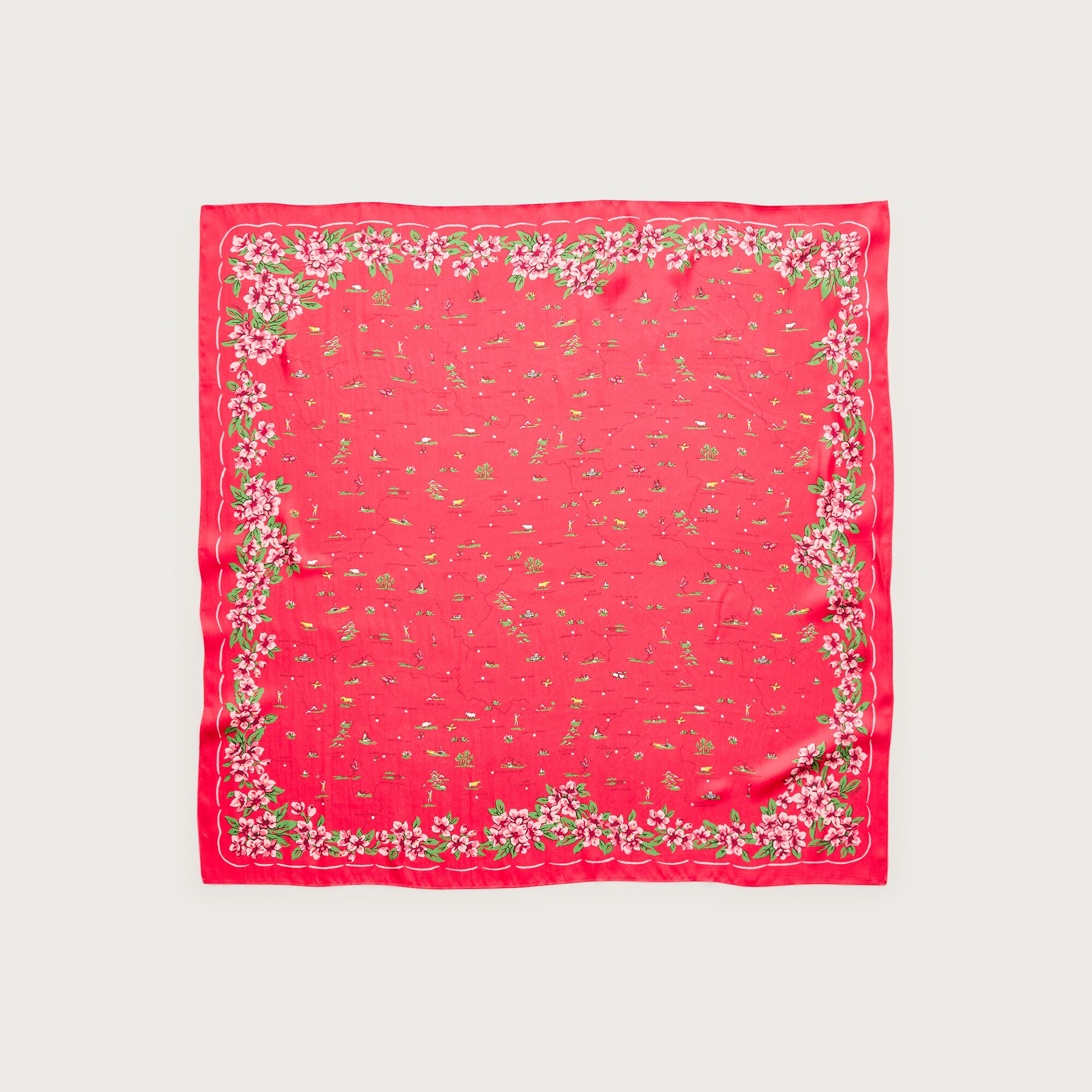 oversized silk bandana for women