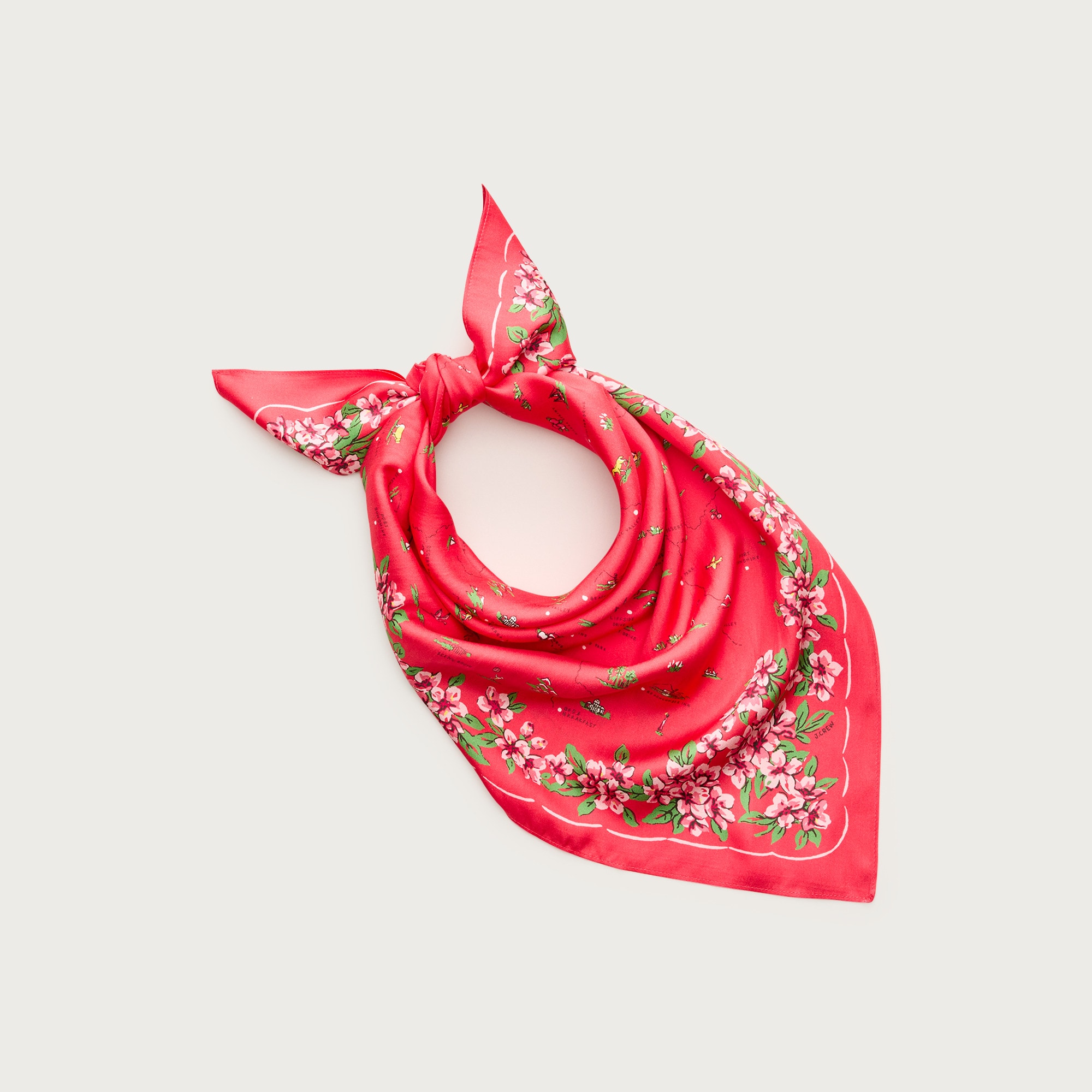 Oversized silk bandana