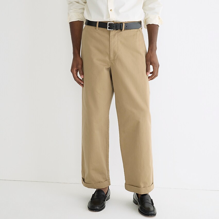 j.crew: giant-fit chino pant for men, right side, view zoomed