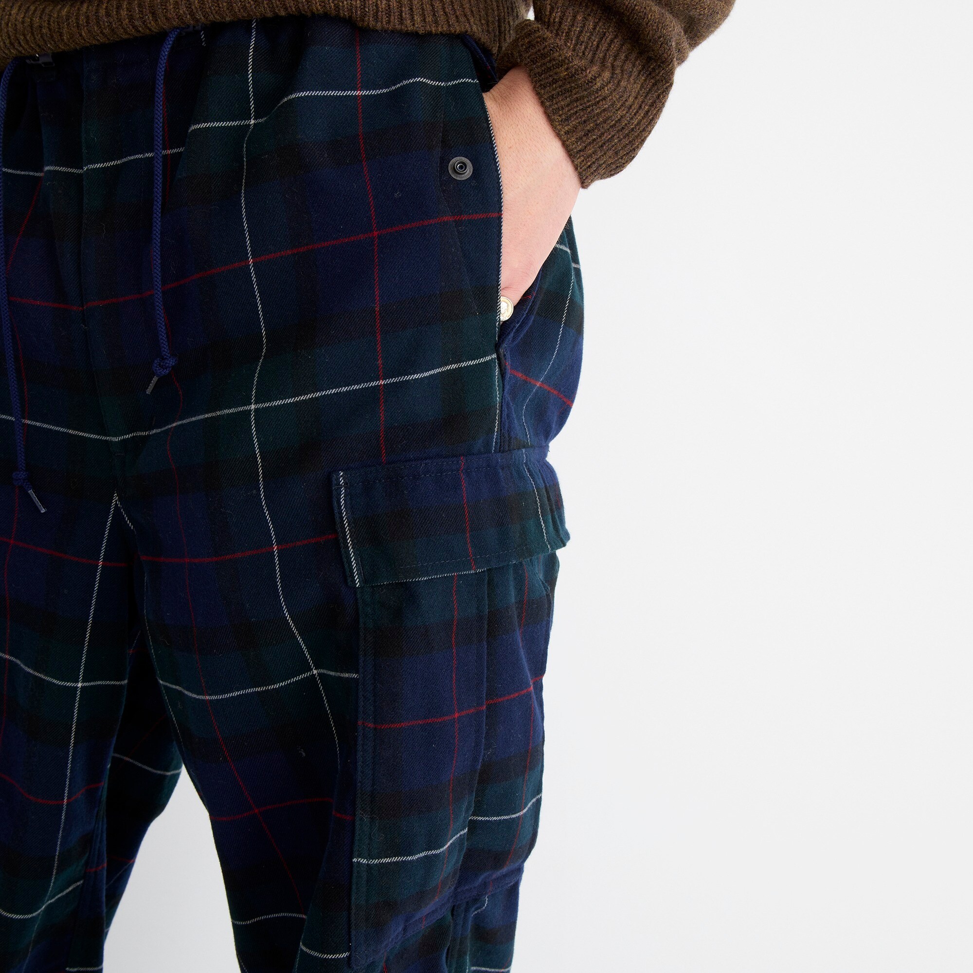 J.Crew BEAMS PLUS X J.Crew military six-pocket pant plaid at
