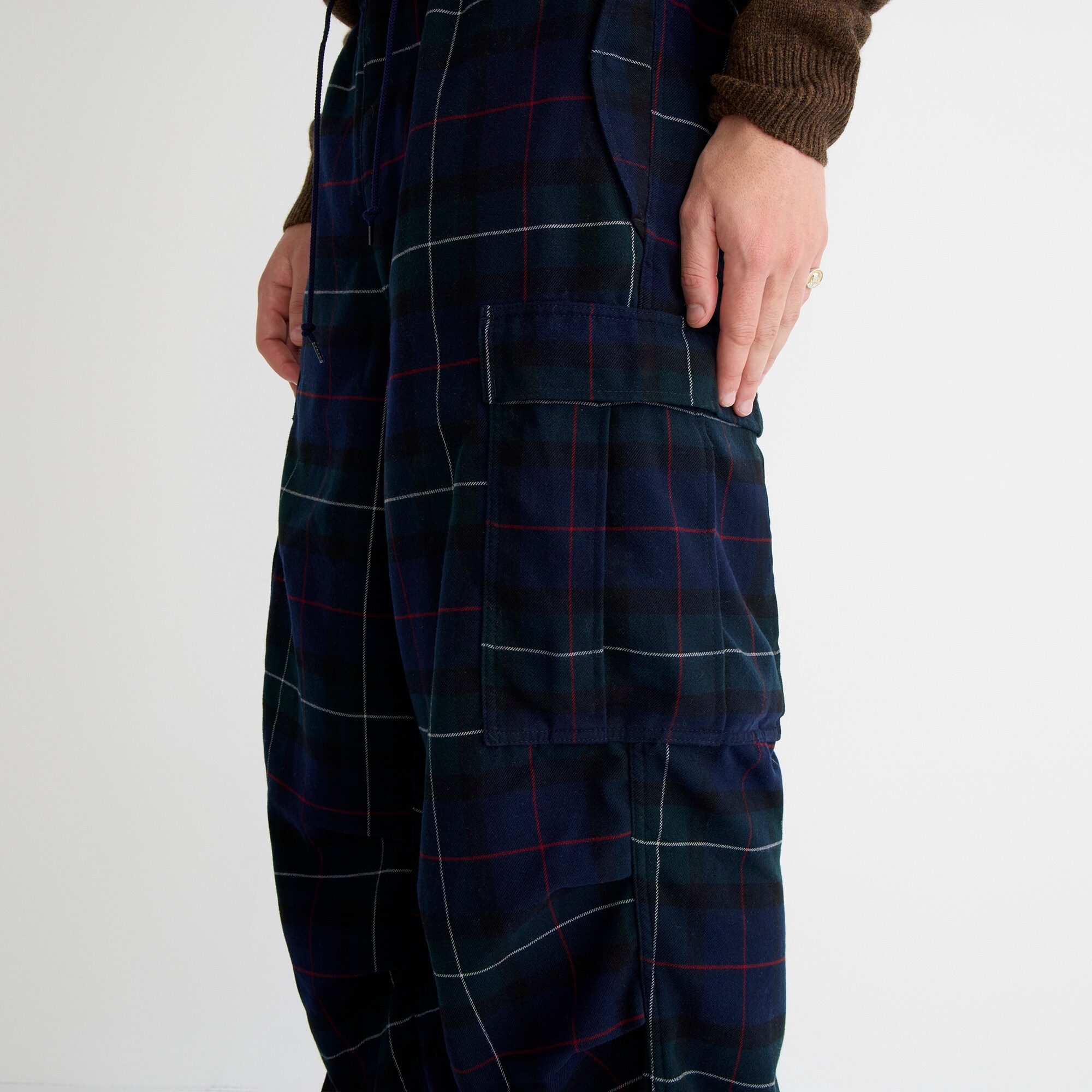 アメージングタイランド・グランドセール PLUS BEAMS J.Crew X at plaid pant six-pocket military J.Crew パンツ