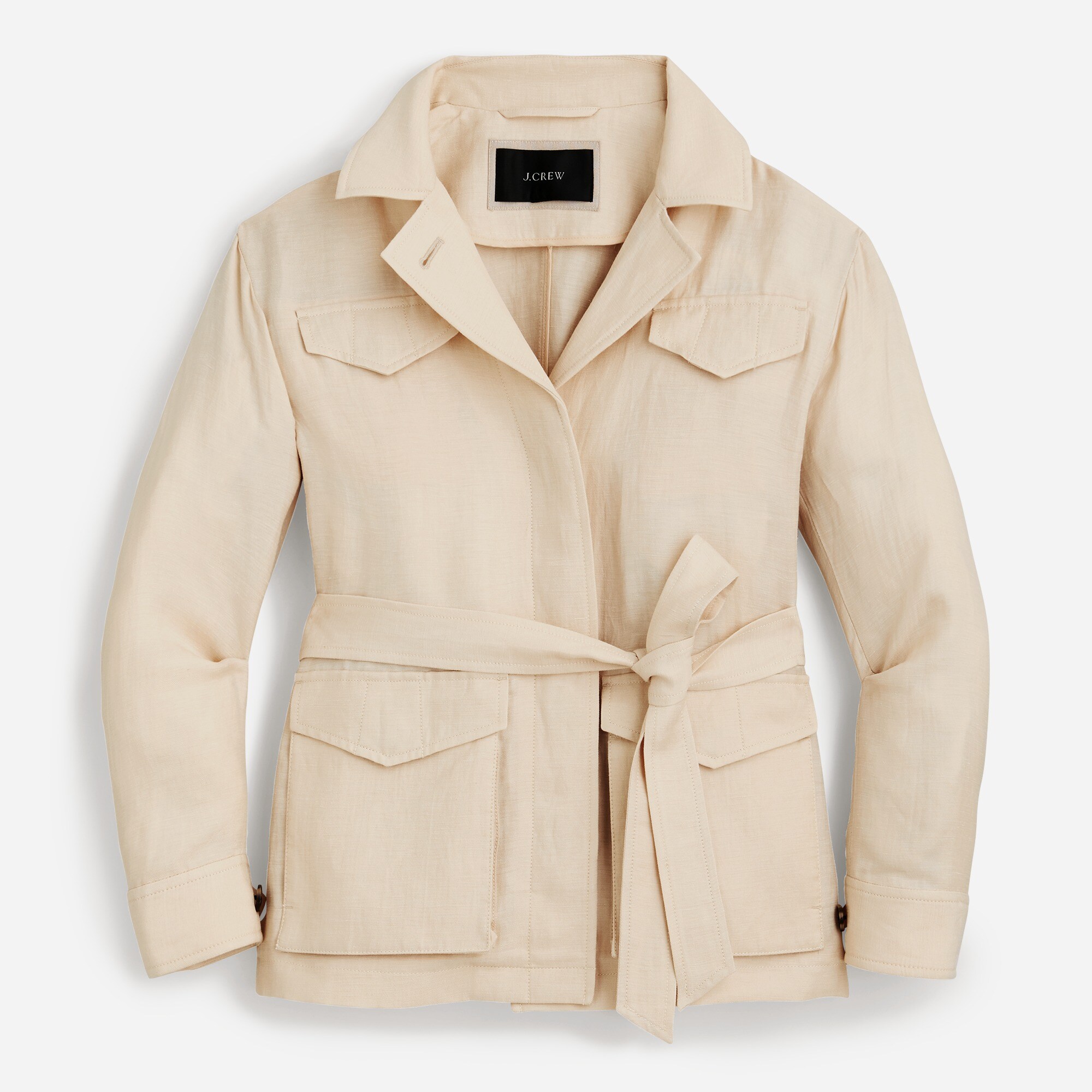 Hollywood cupro-blend wrap jacket