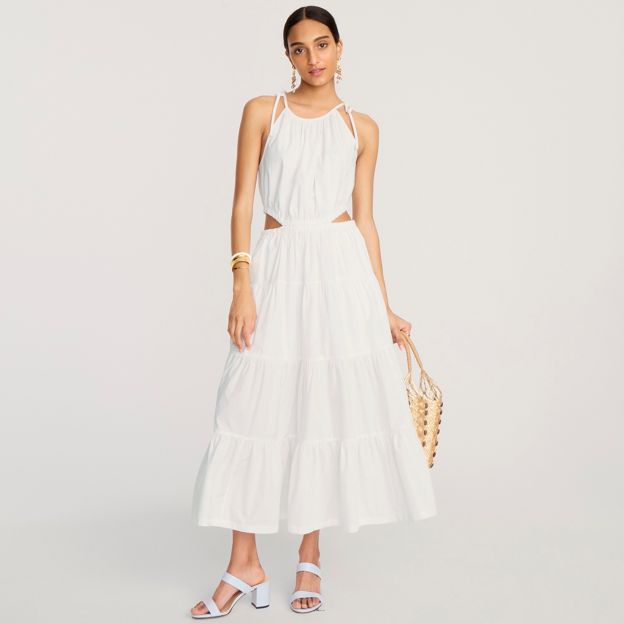 J. Crew Harbour side-cutout dress