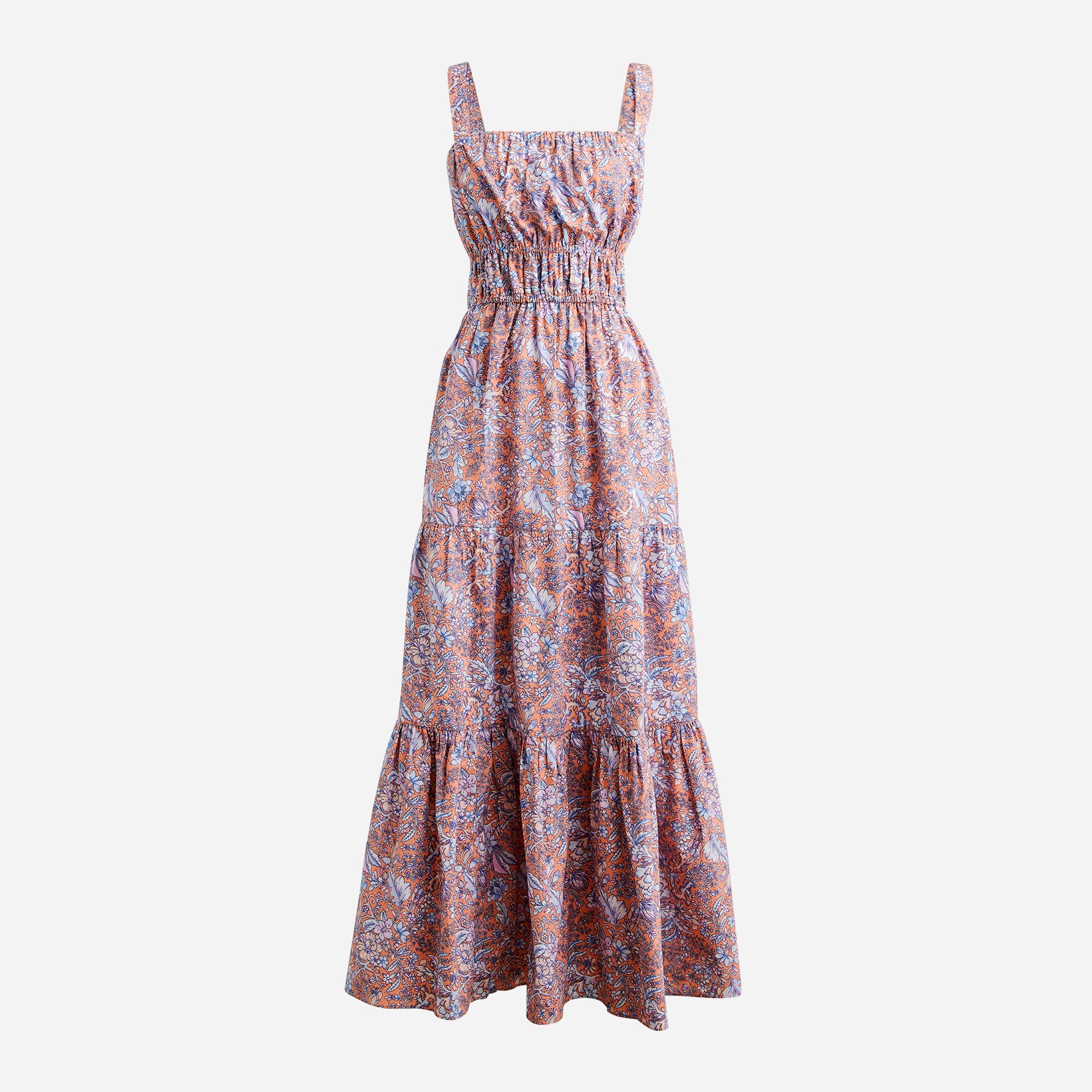 J crew floral spaghetti strap maxi dress clearance