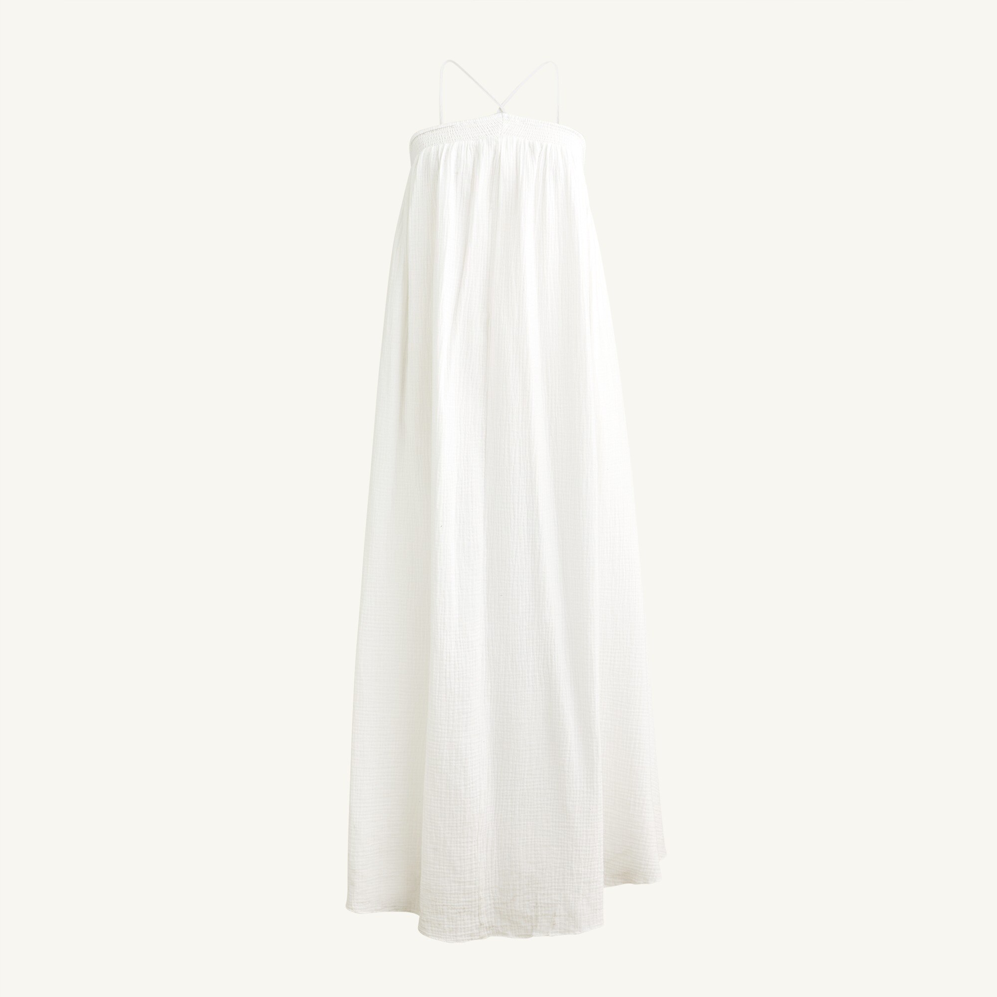 HALTER MAXI DRESS IN SOFT GAUZE