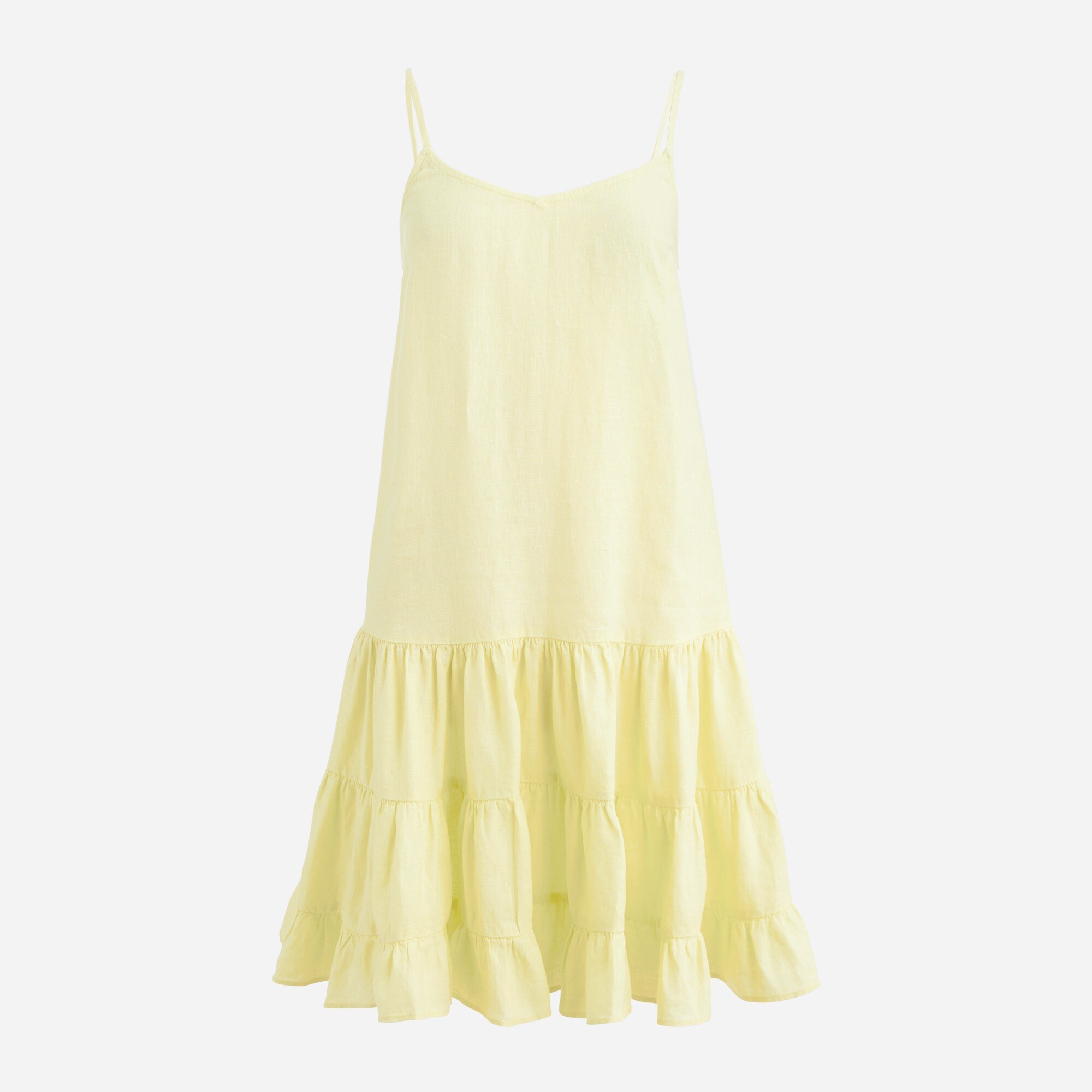Tiered Linen Mini Dress For Women | J.Crew